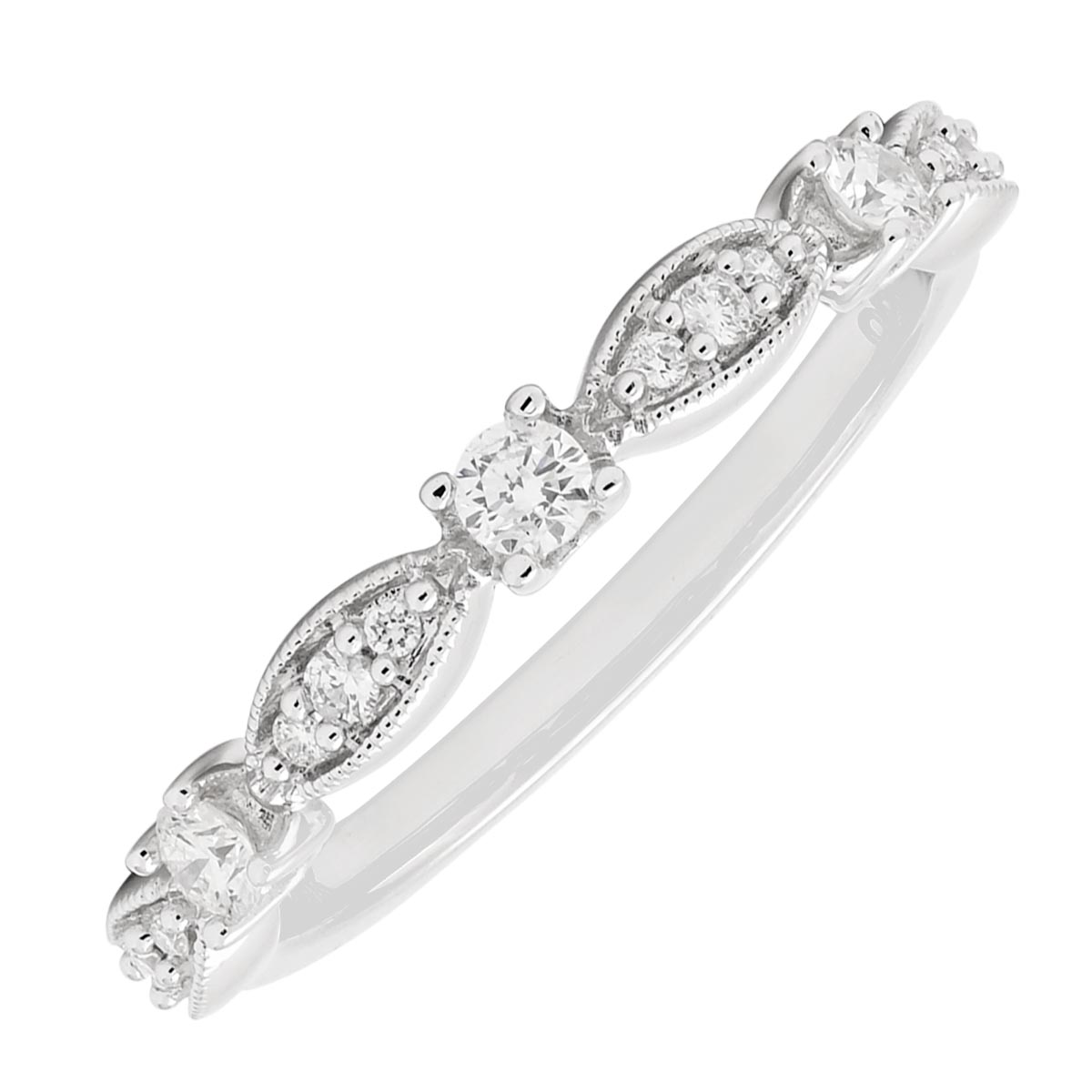 Diamond Wedding Band in 14kt White Gold (1/4ct tw)