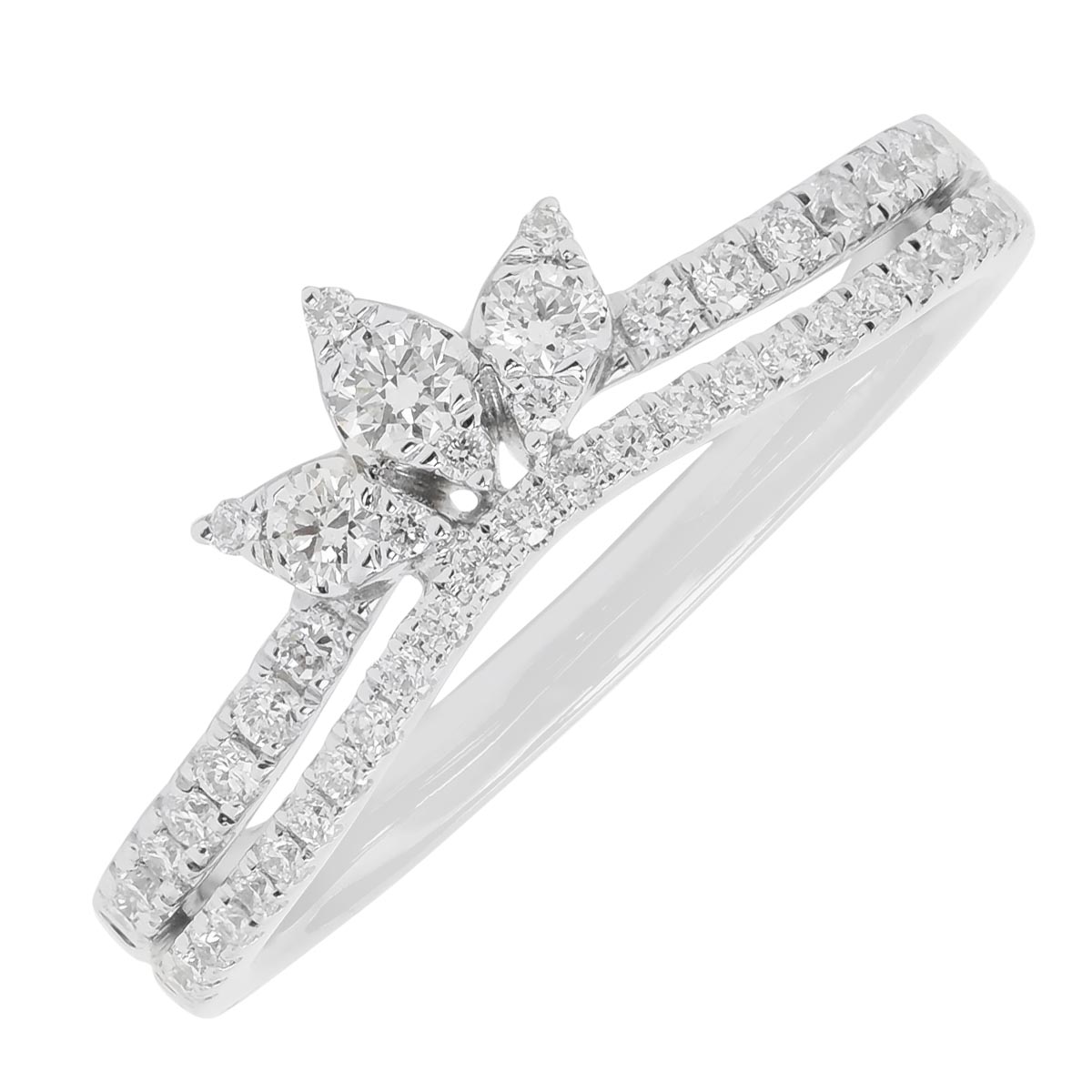 Diamond Curve Band in 14kt White Gold (1/3ct tw)