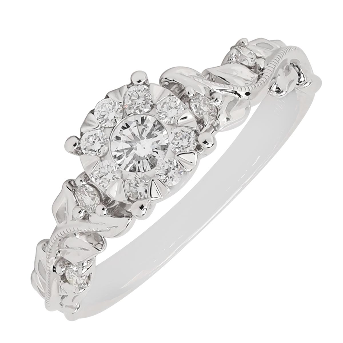 Diamond Engagement Ring in 14kt White Gold (1/3ct tw)