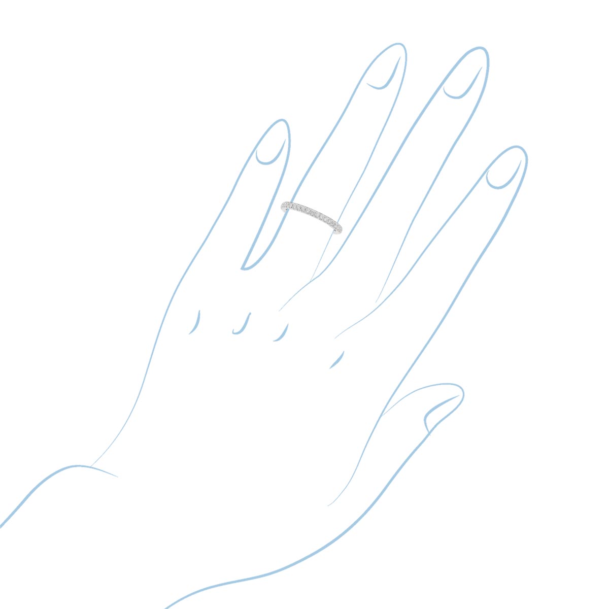 Daydream Diamond Wedding Band in 14kt White Gold (1/4ct tw)