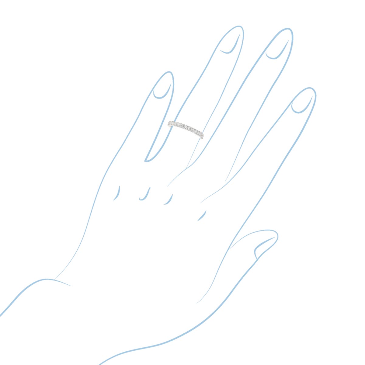 Daydream Diamond Wedding Band in 14kt White Gold (1/2ct tw)