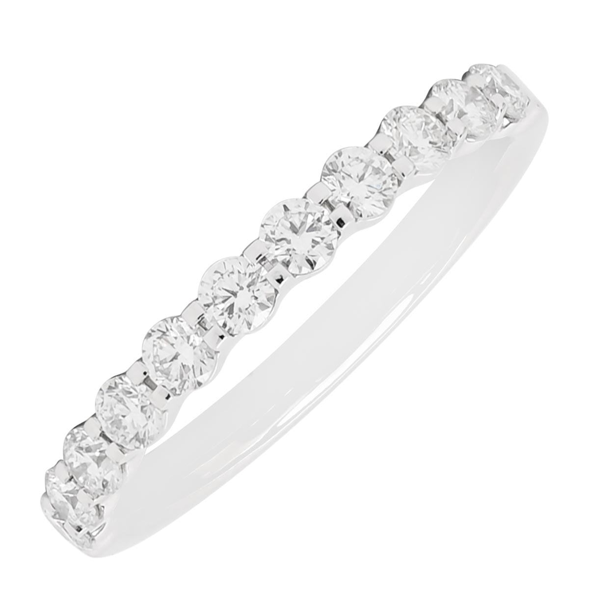 Memoire Petite Prong Diamond Band in Platinum (1/2ct tw)