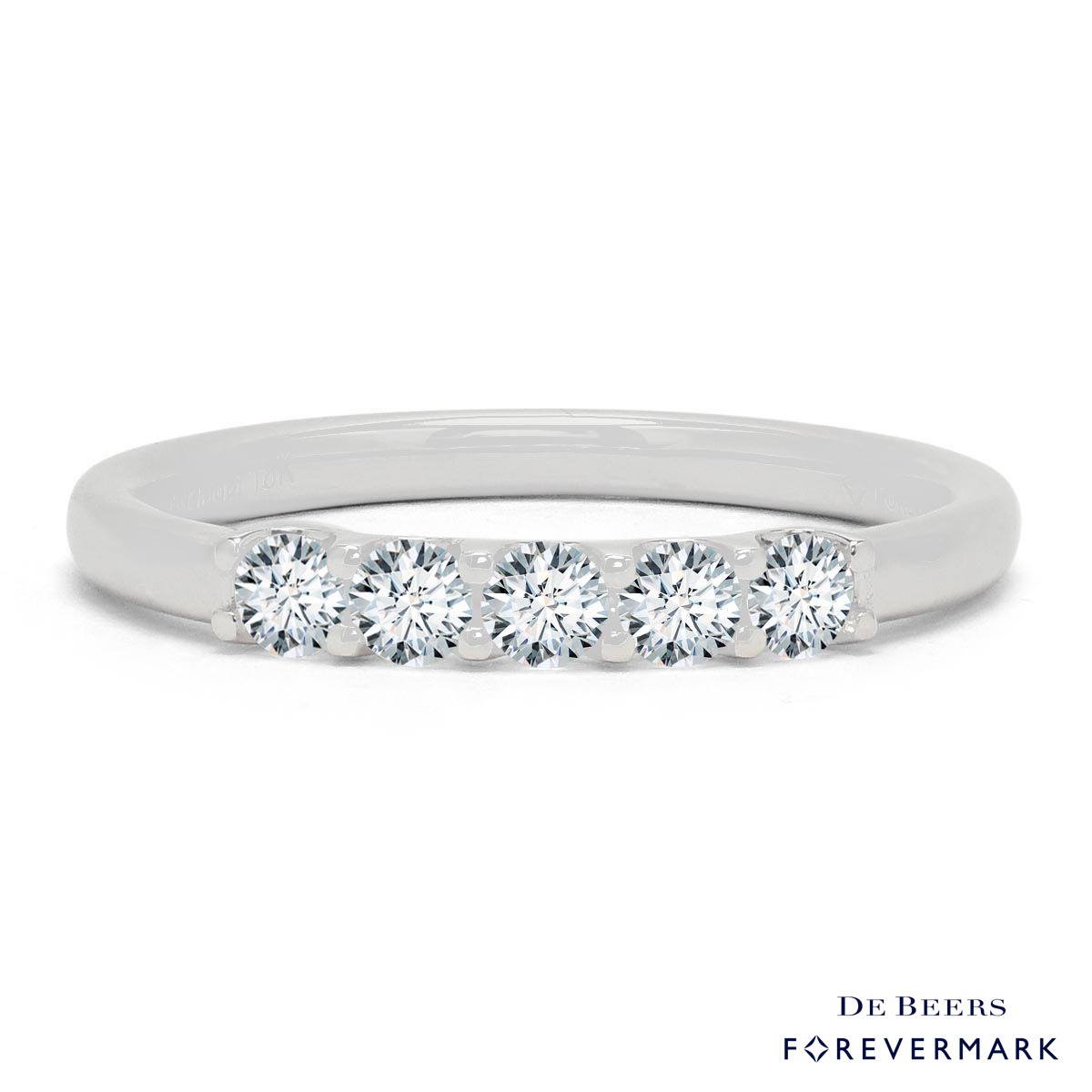 Forevermark Petite Diamond Wedding Band in 18kt White Gold (1/3ct tw)