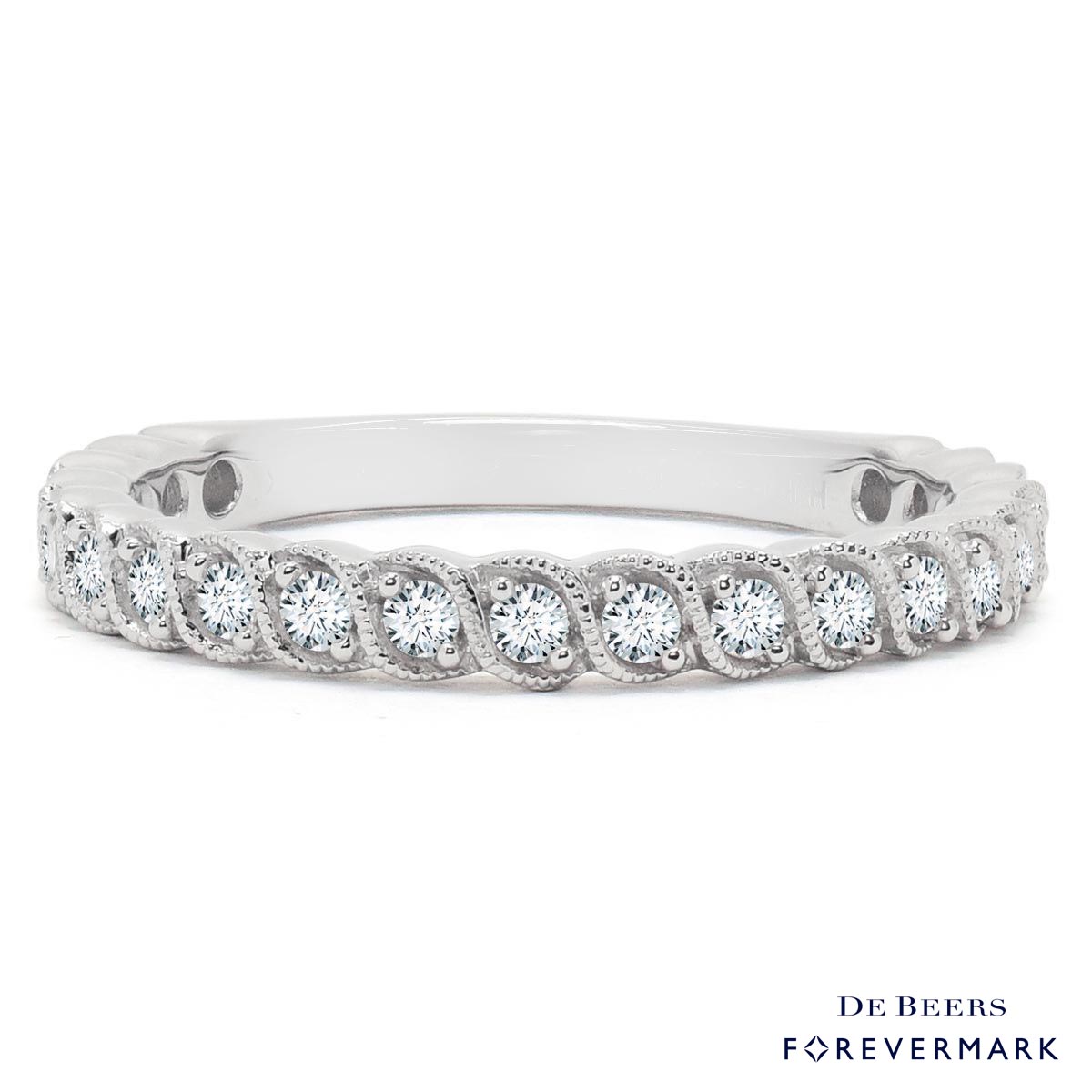Forevermark Petite Diamond Band in 18kt White Gold (1/3ct tw)