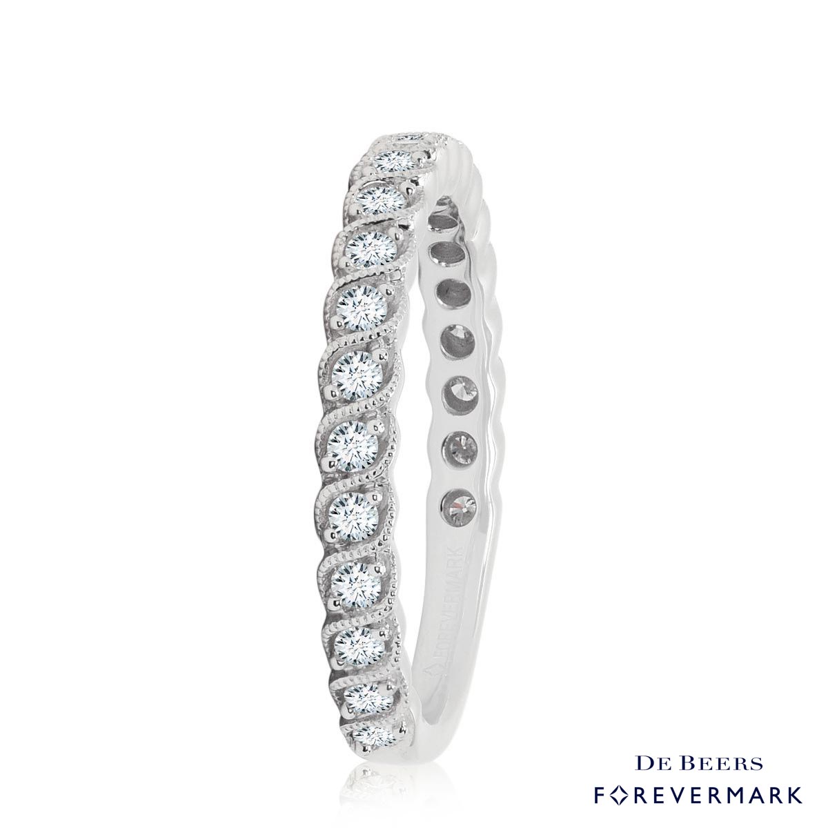 Forevermark Petite Diamond Band in 18kt White Gold (1/3ct tw)
