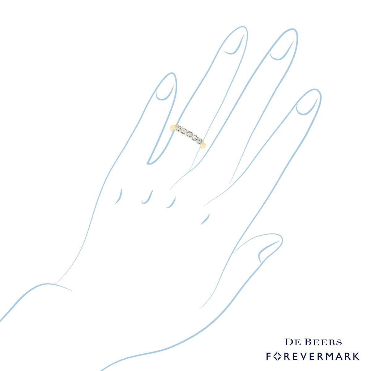 Forevermark Diamond Wedding Band in 18kt Yellow Gold (1/2ct tw)