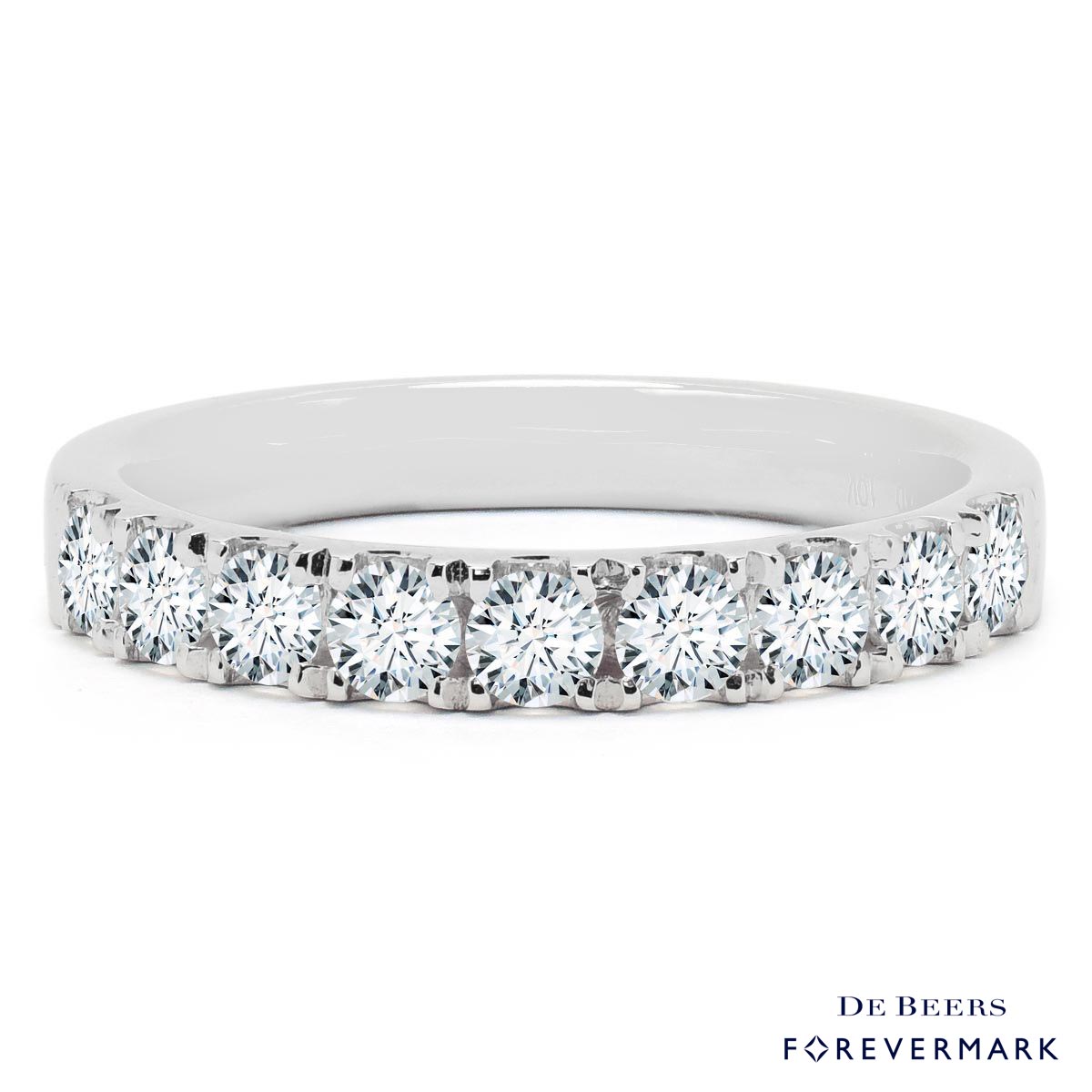Forevermark Diamond Wedding Band in 18kt White Gold (3/4ct tw)