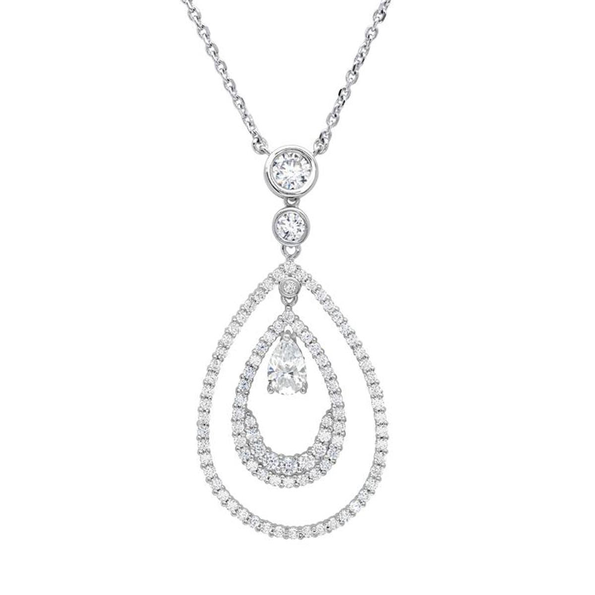 Andrew Prince by Crislu Double Drop Necklace