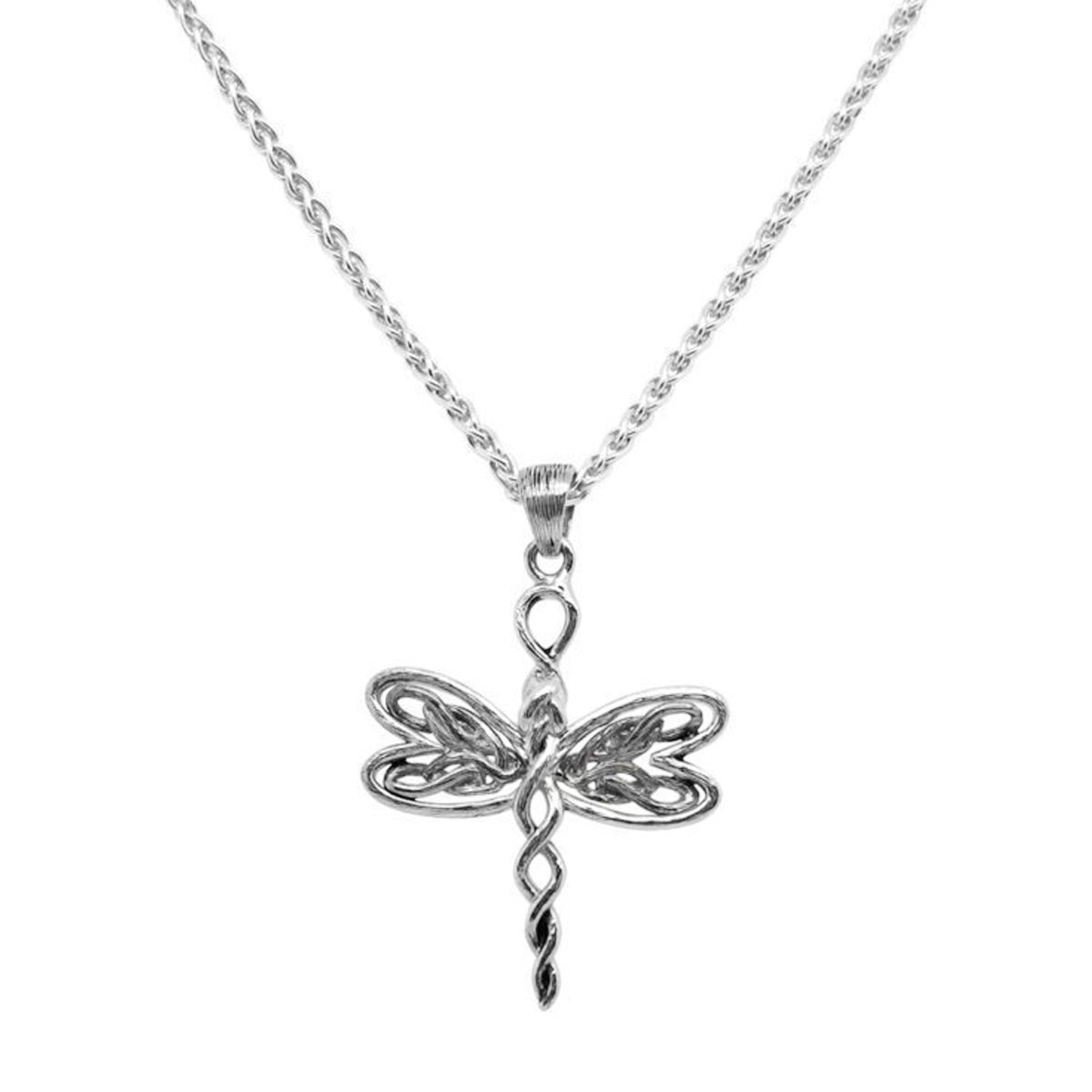 Keith Jack Petite Dragonfly Necklace in Sterling Silver