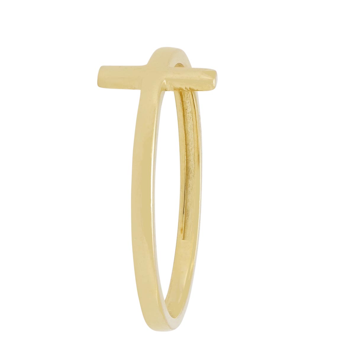 Cross Ring in 14kt Yellow Gold (Size 7)