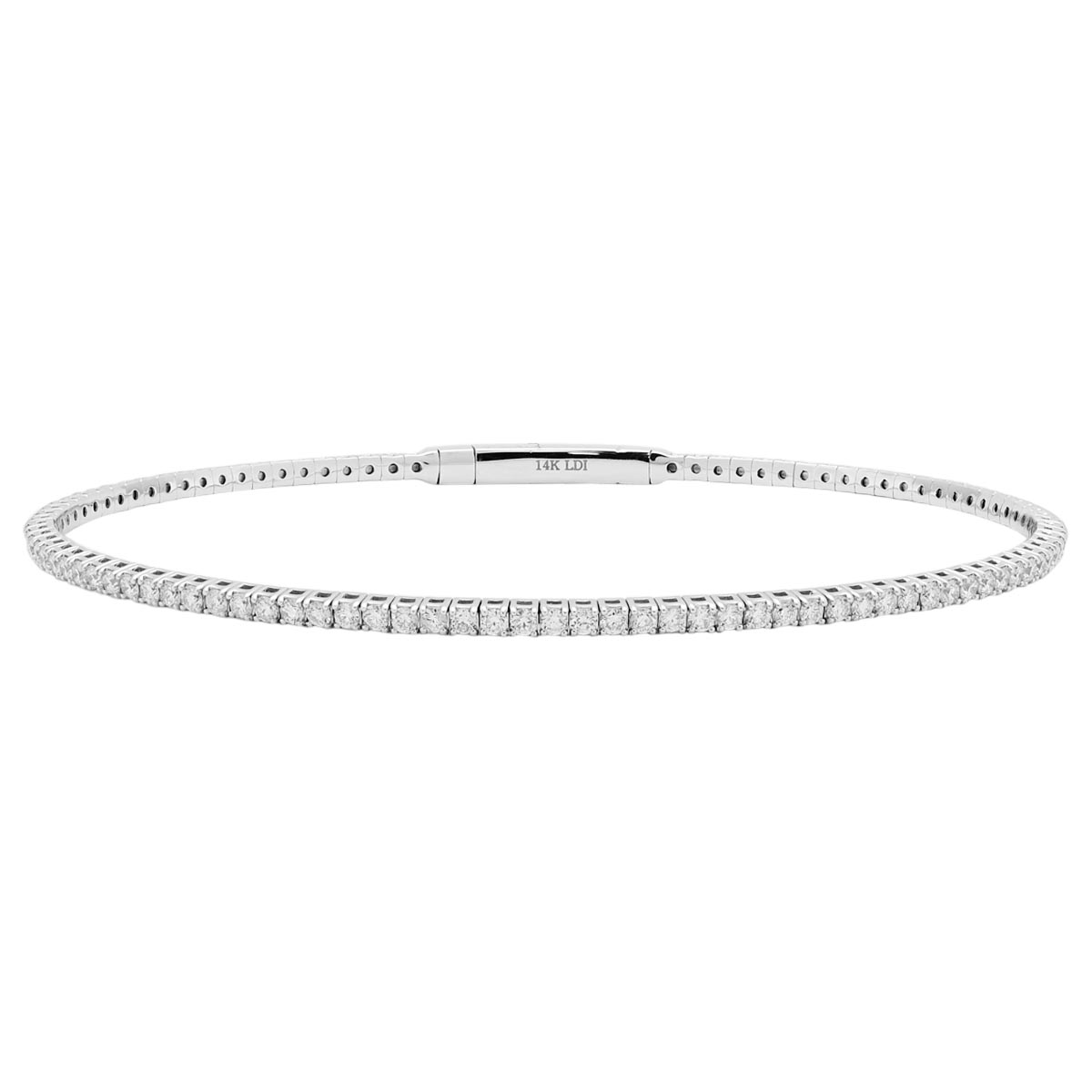 Diamond Flexible Bracelet in 14kt White Gold (1 1/2ct tw)