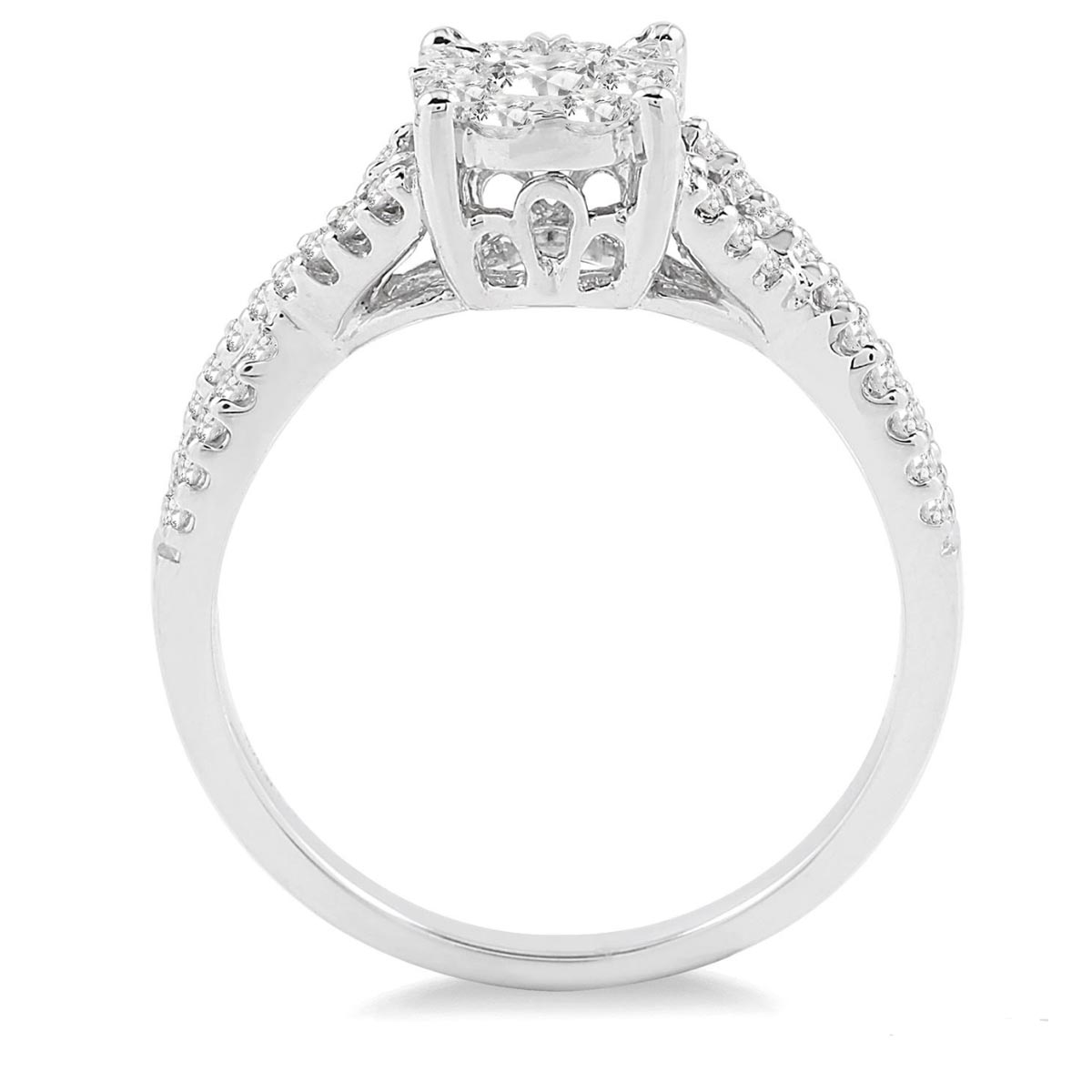 Lovebright Diamond Engagement Ring in 14kt White Gold (5/8ct tw)