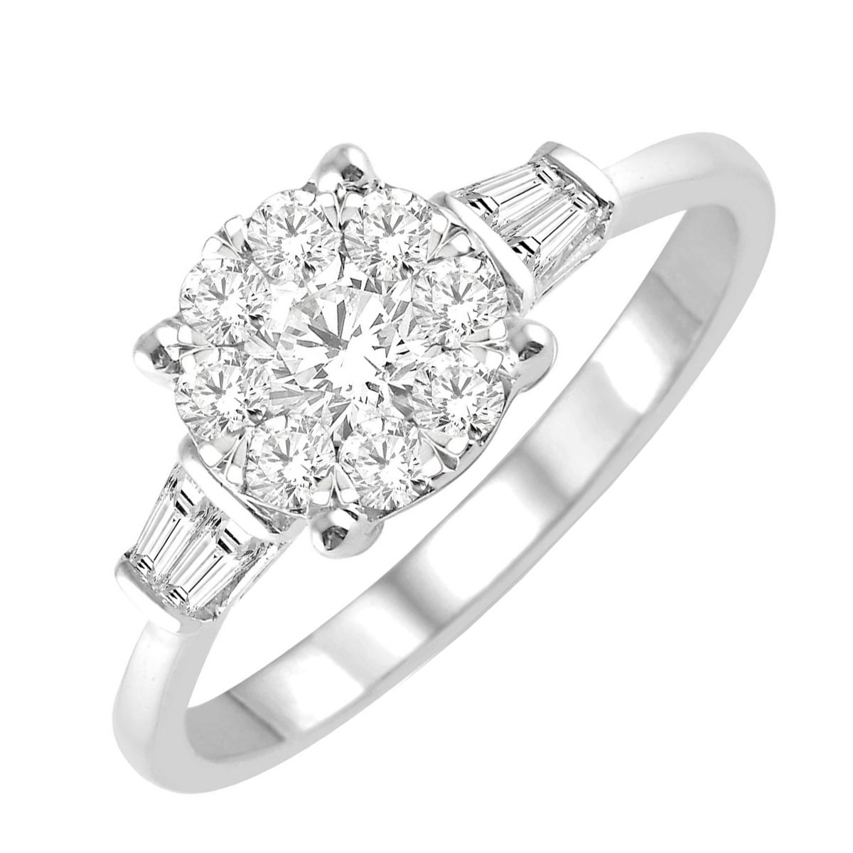 Lovebright Diamond Engagement Ring in 14kt White Gold (3/4ct tw)