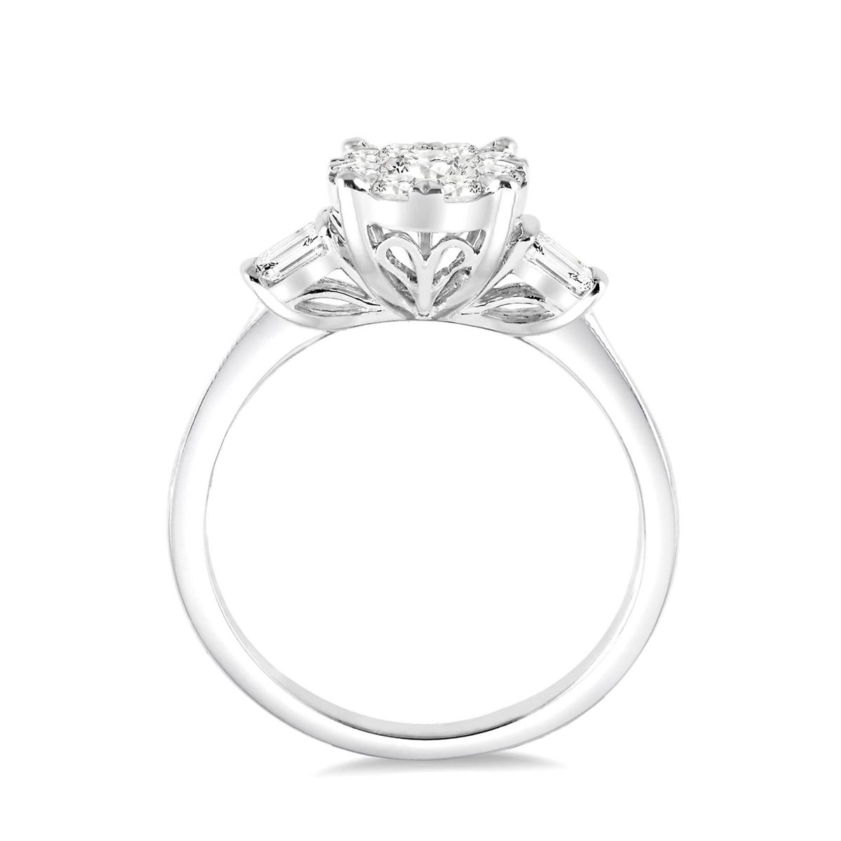 Lovebright Diamond Engagement Ring in 14kt White Gold (3/4ct tw)