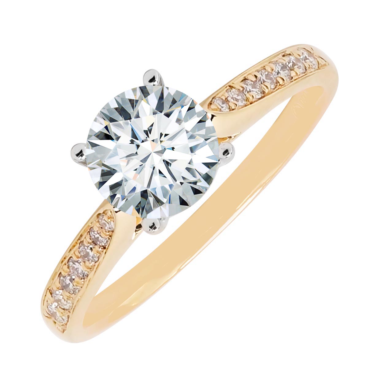 Daydream Diamond Engagement Ring Setting in 14kt Yellow Gold