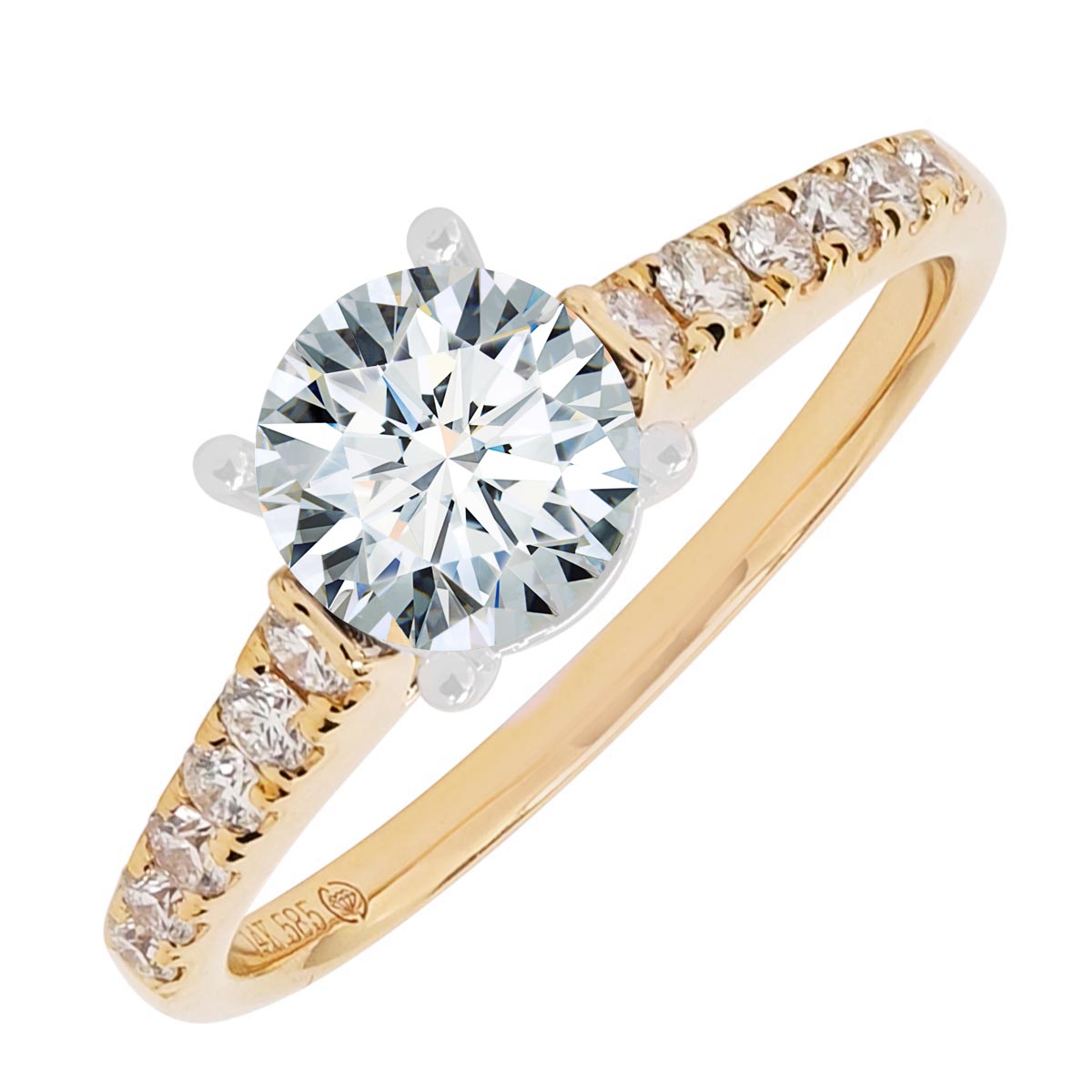 Daydream Diamond Engagement Ring Setting in 14kt Yellow Gold (1/4ct tw)