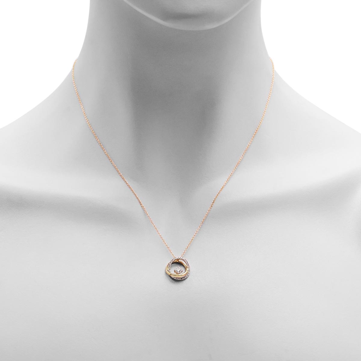 Diamond Circle Necklace in 18kt Yellow Gold (1/3ct tw)