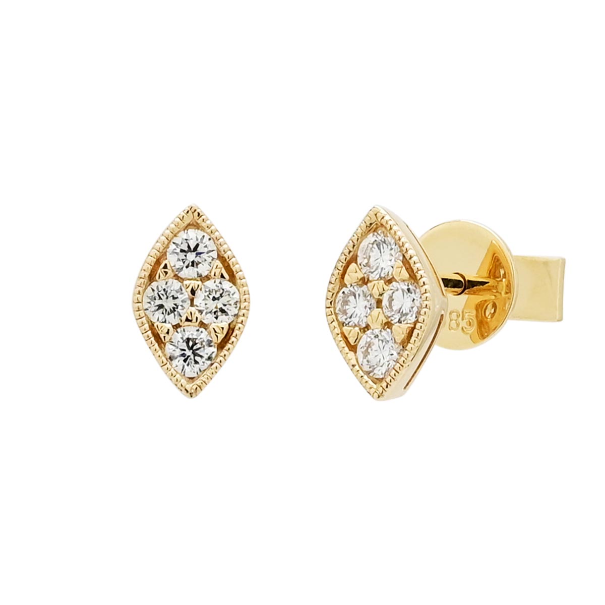 Diamond Stud Earrings in 14kt Yellow Gold (1/4ct tw)