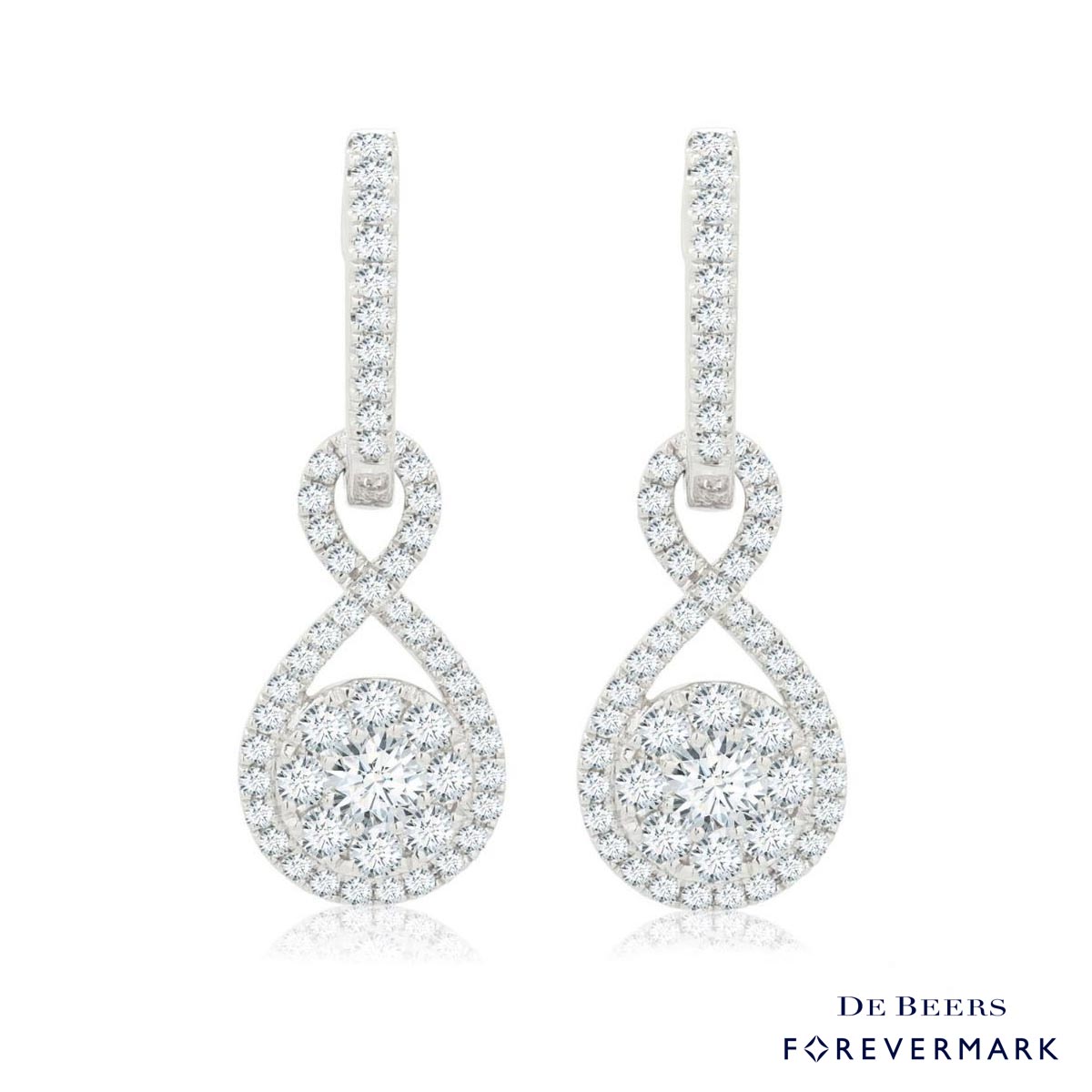 Forevermark Diamond Earrings in 18kt White Gold (1 1/7ct tw)