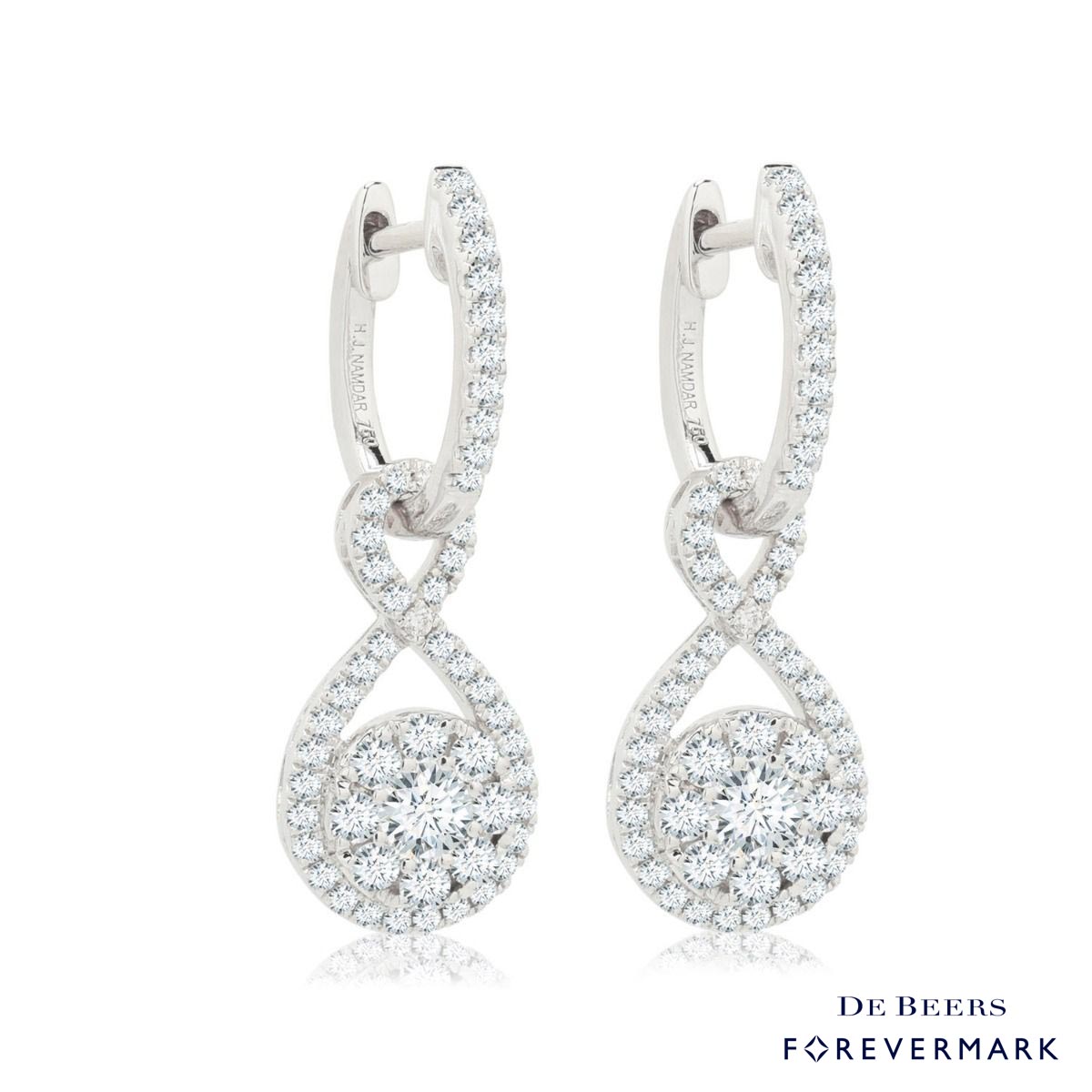 Forevermark Diamond Earrings in 18kt White Gold (1 1/7ct tw)