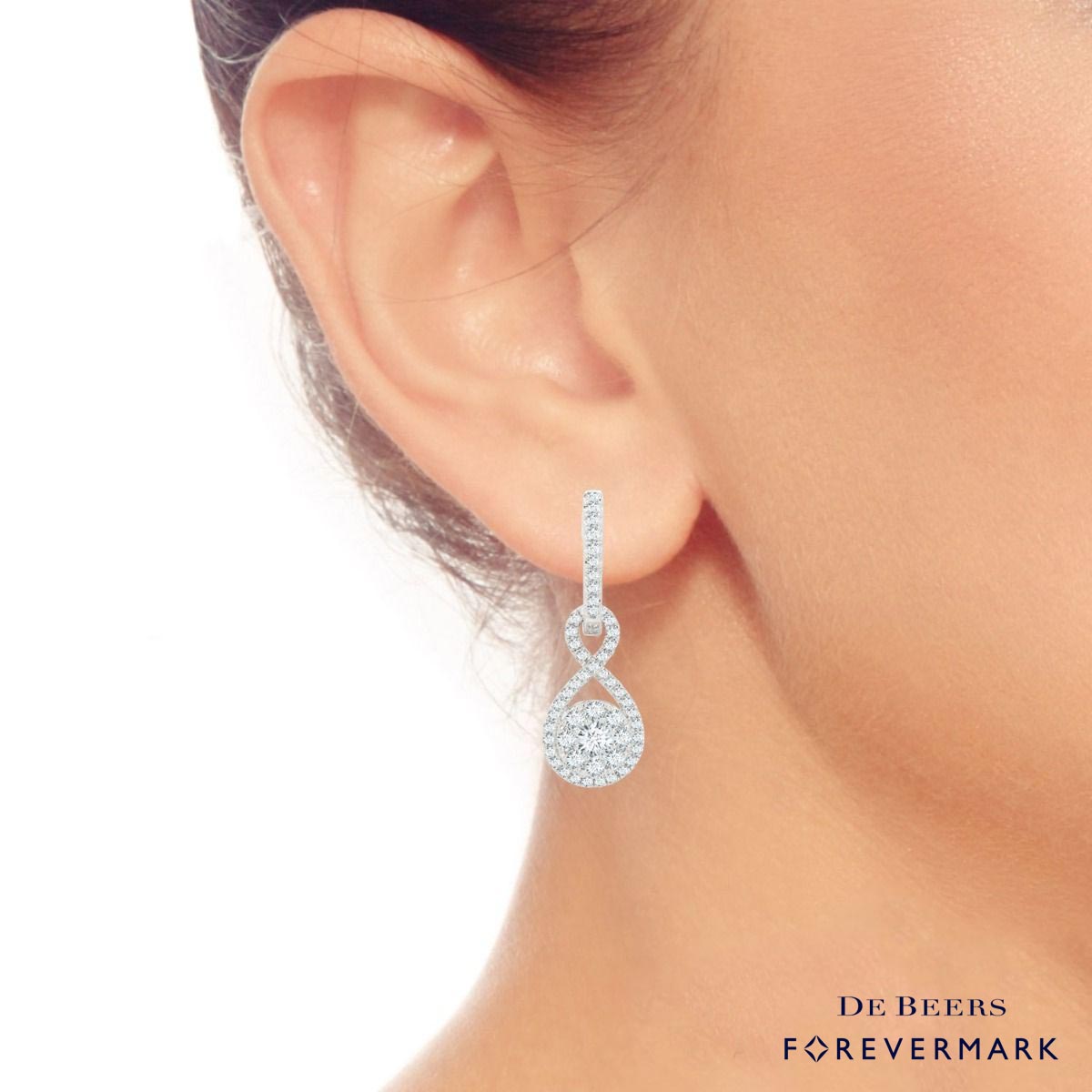 Forevermark Diamond Earrings in 18kt White Gold (1 1/7ct tw)