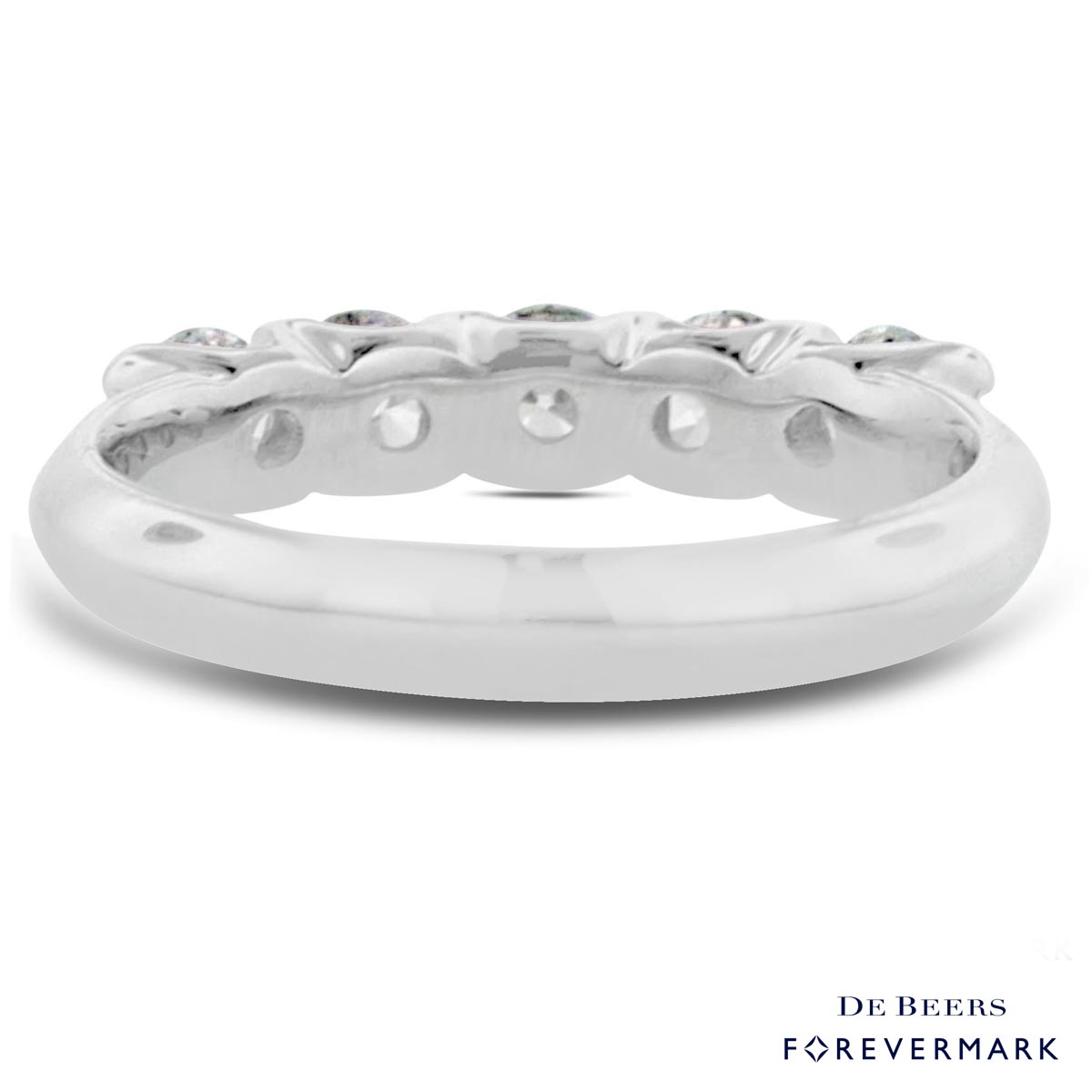 Forevermark Diamond Wedding Band in 18kt White Gold (1ct tw)