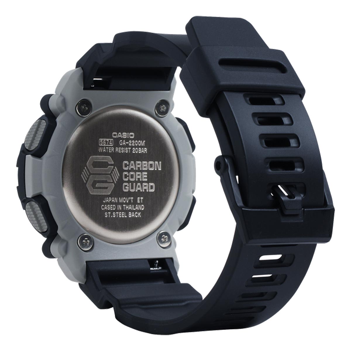 G Shock Mens Watch with Black Dial and Black Resin Strap (quartz movement)