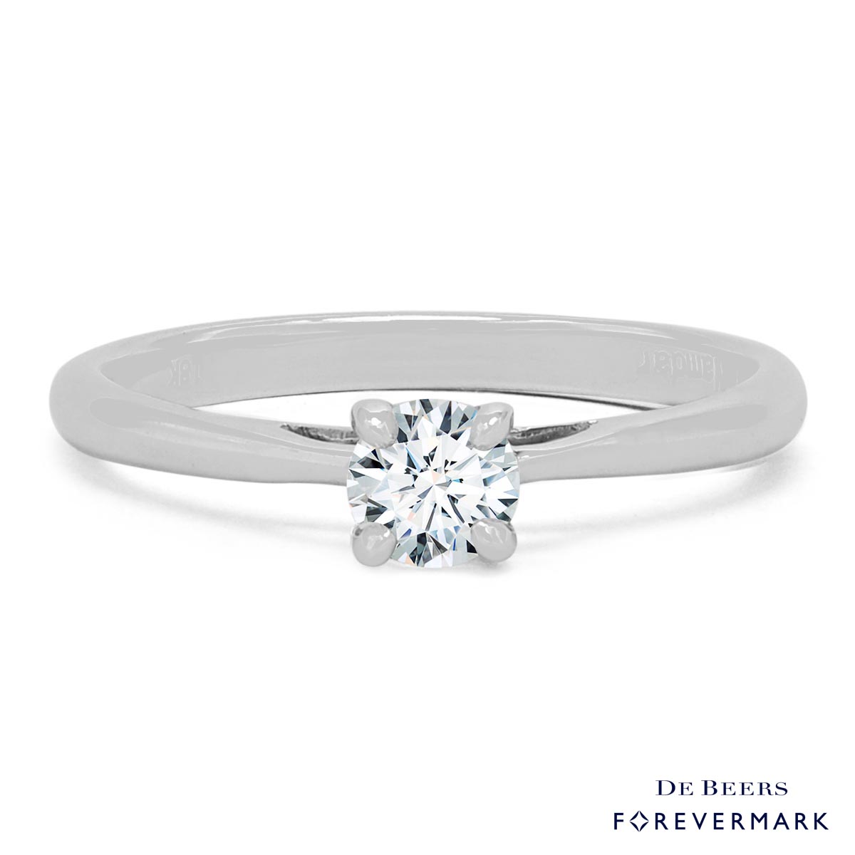 Forevermark Solitaire Ring in 18kt White Gold (1/3ct)