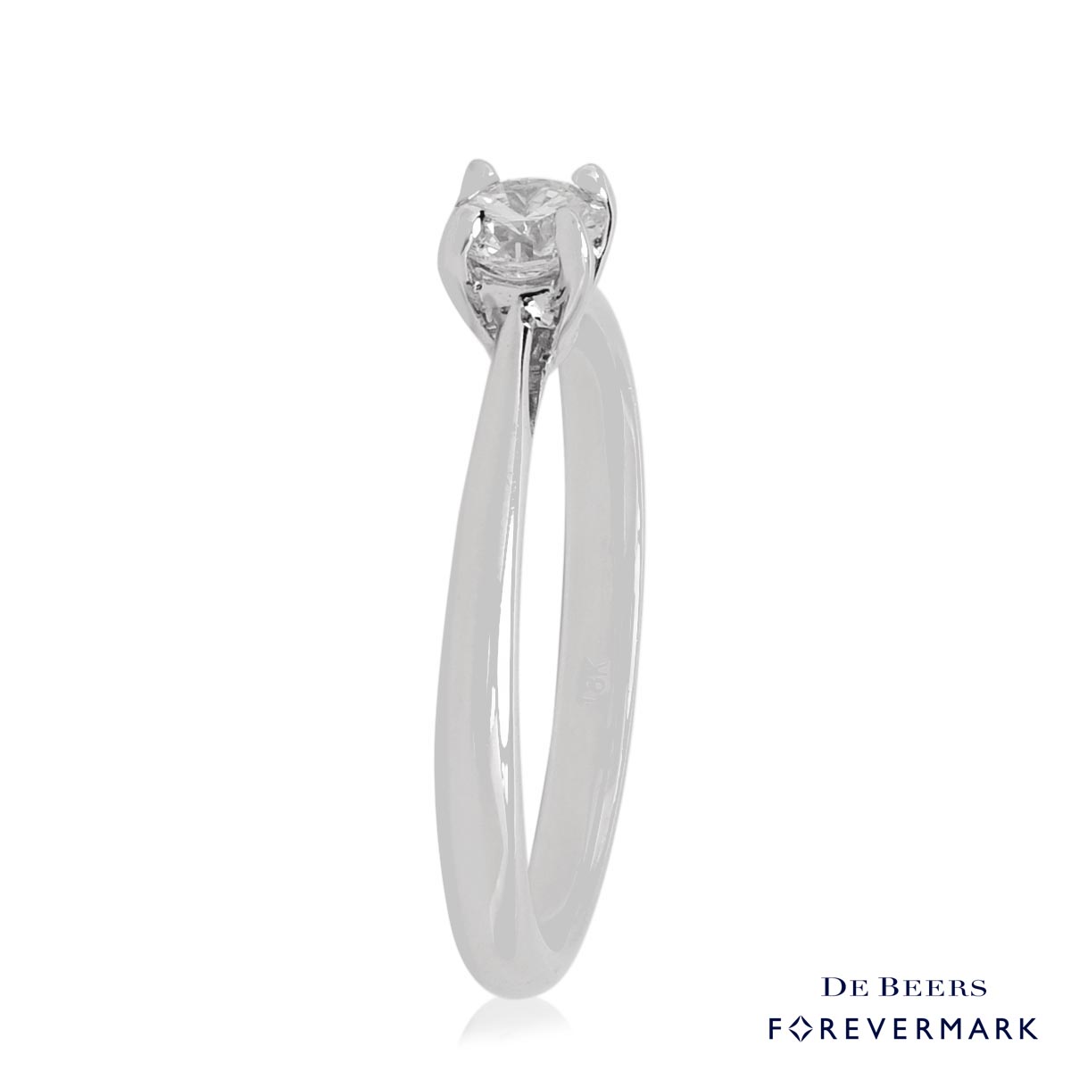 Forevermark Solitaire Ring in 18kt White Gold (1/3ct)