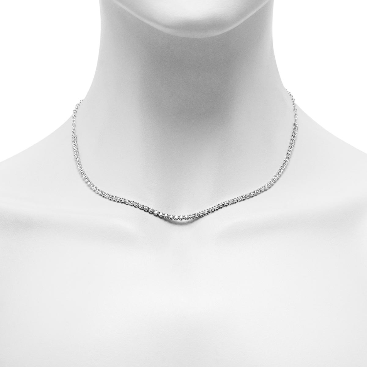 Diamond Necklace in 14kt White Gold (2cttw)