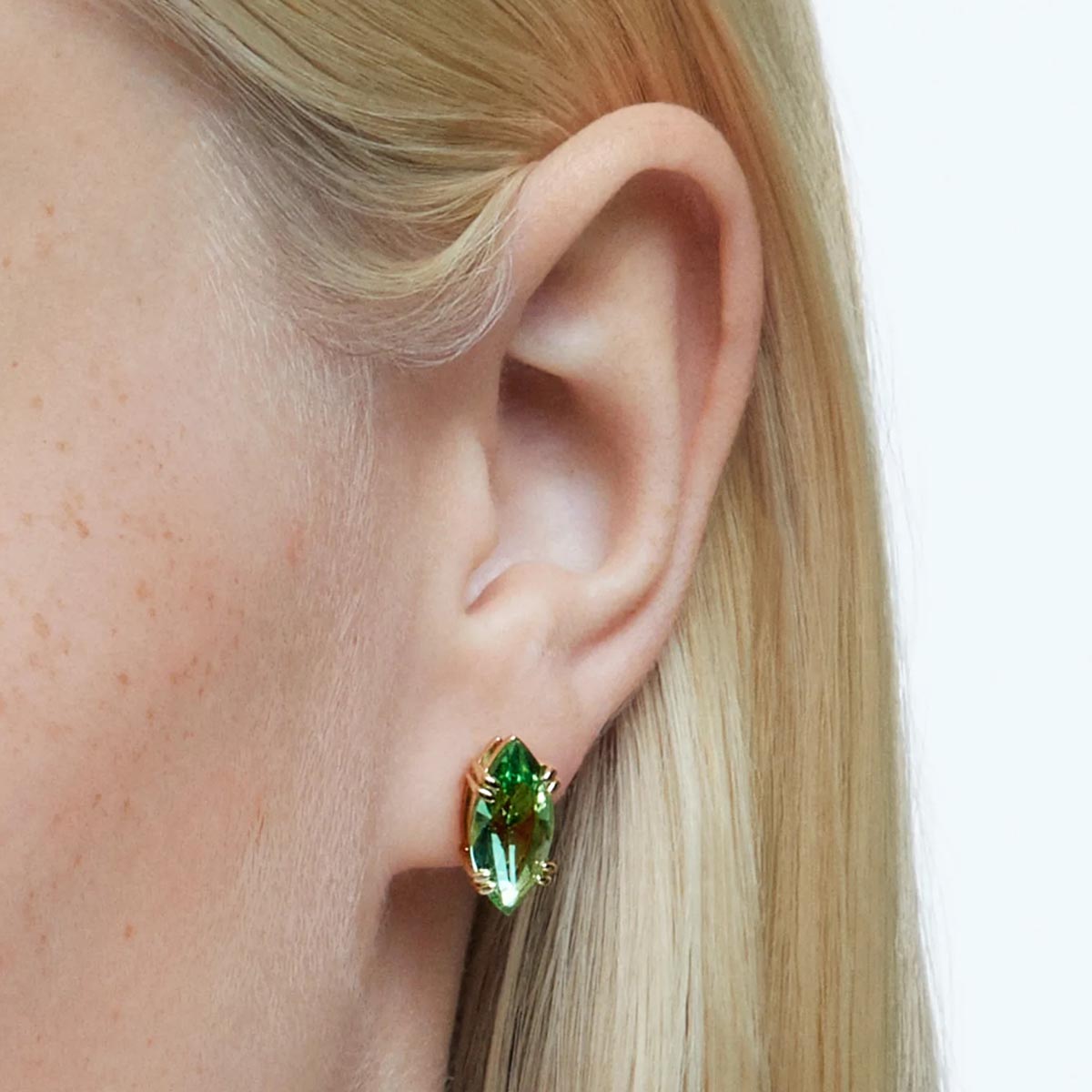 Swarovski Green Gema Stud Earrings