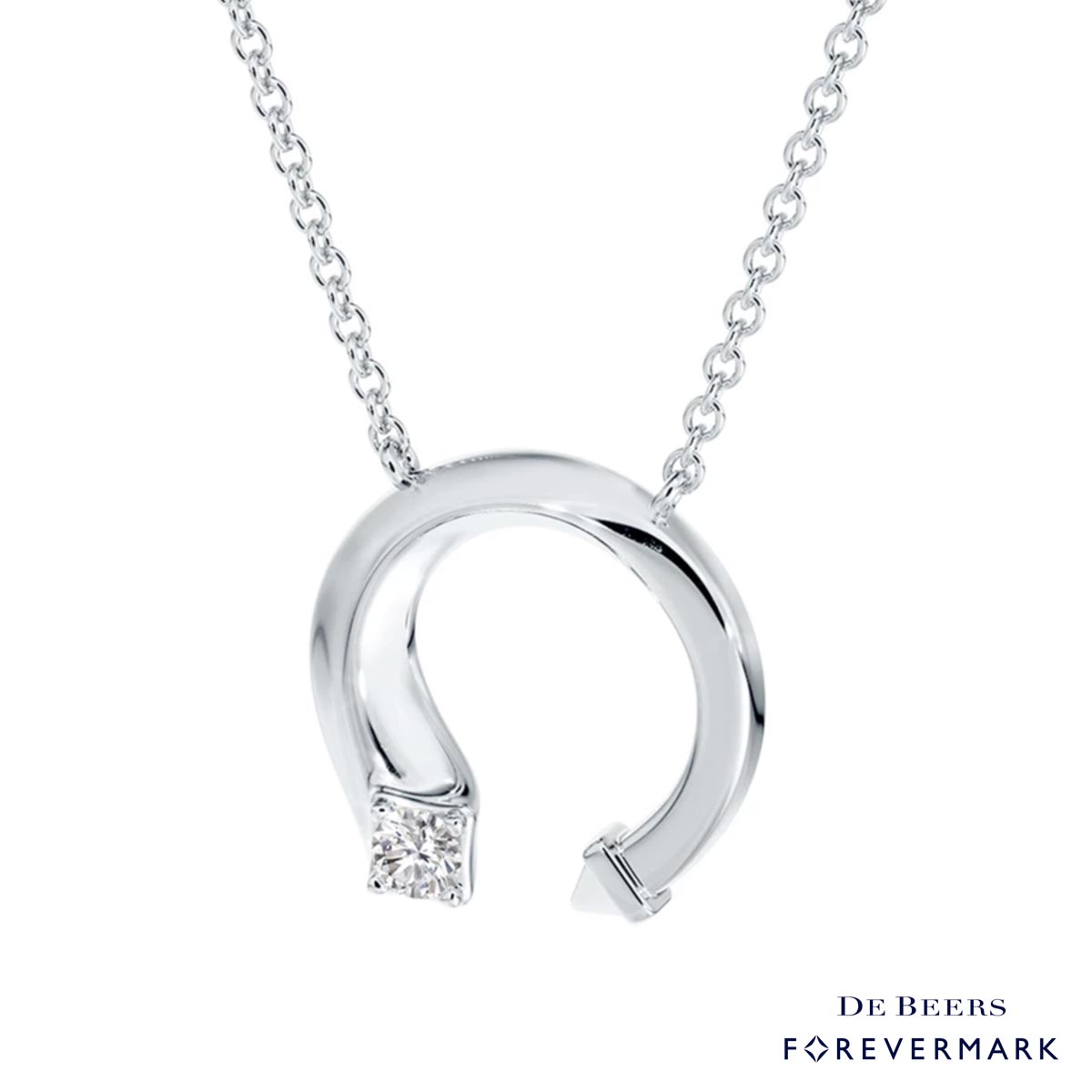 Diamond Avaanti Mini Necklace in 18kt White Gold (1/10ct)