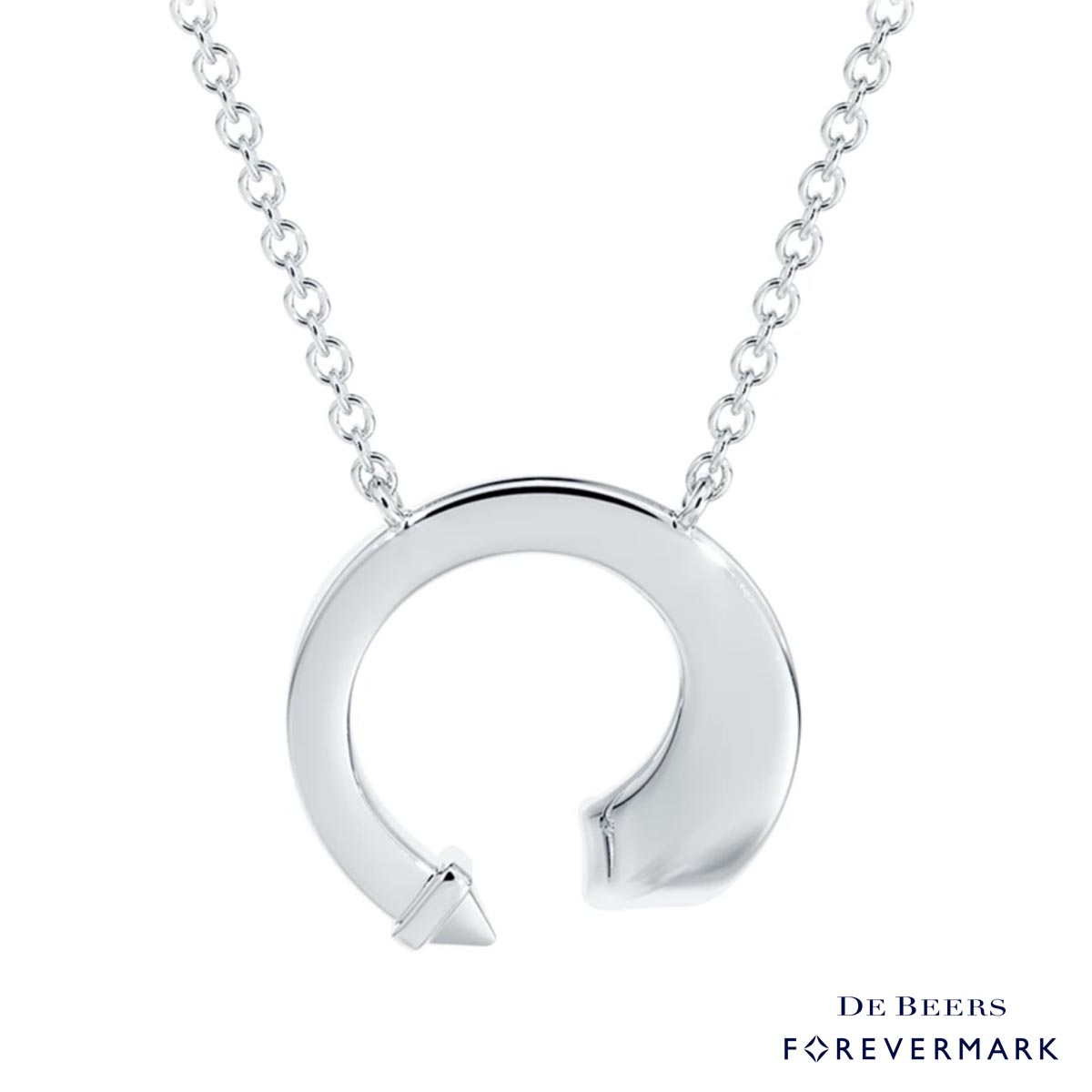 Diamond Avaanti Mini Necklace in 18kt White Gold (1/10ct)
