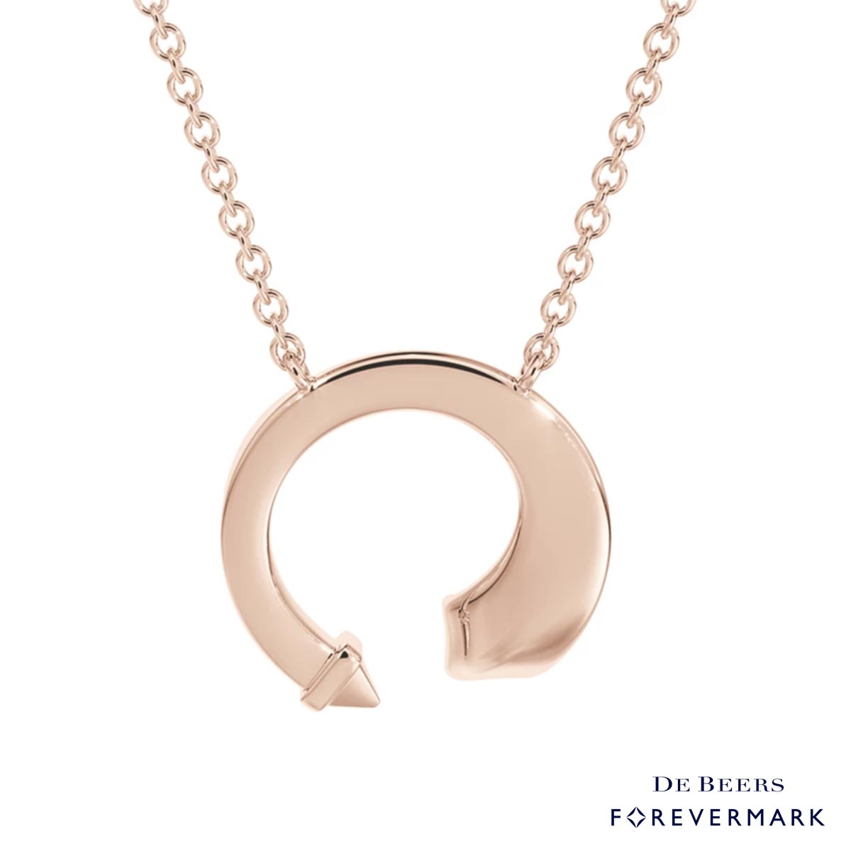 Diamond Avaanti Mini Necklace in 18kt Rose Gold (1/10ct)