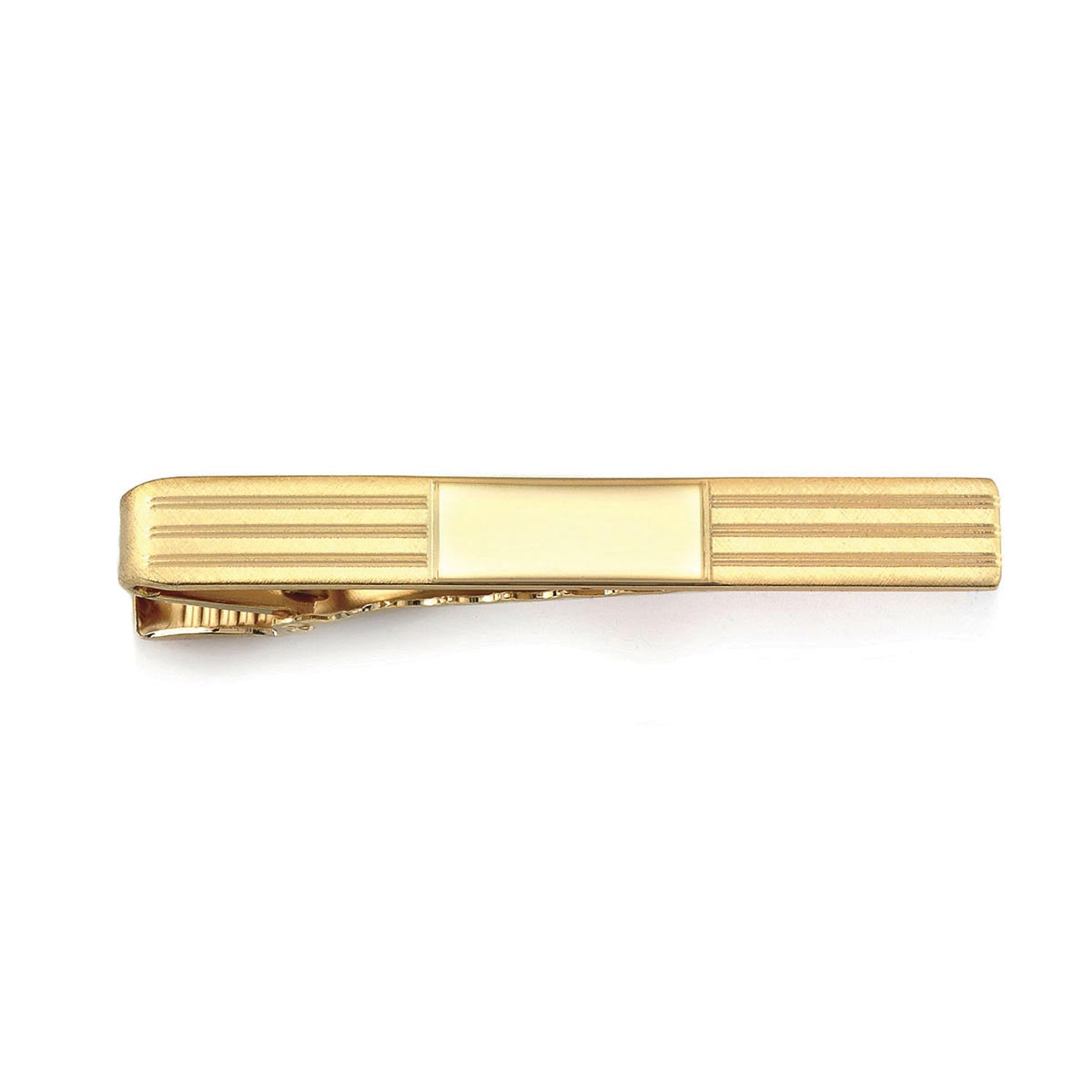 Stainless Steel Gold Tone Engravable Tie Bar