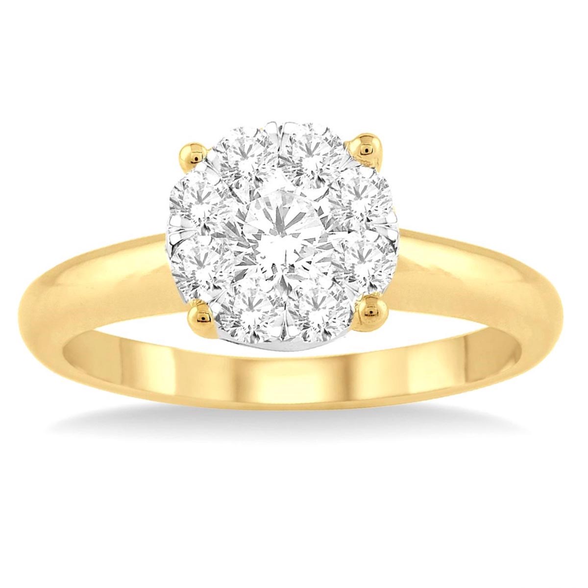 Lovebright Diamond Engagement Ring in 14kt Yellow Gold (1/4ct tw)
