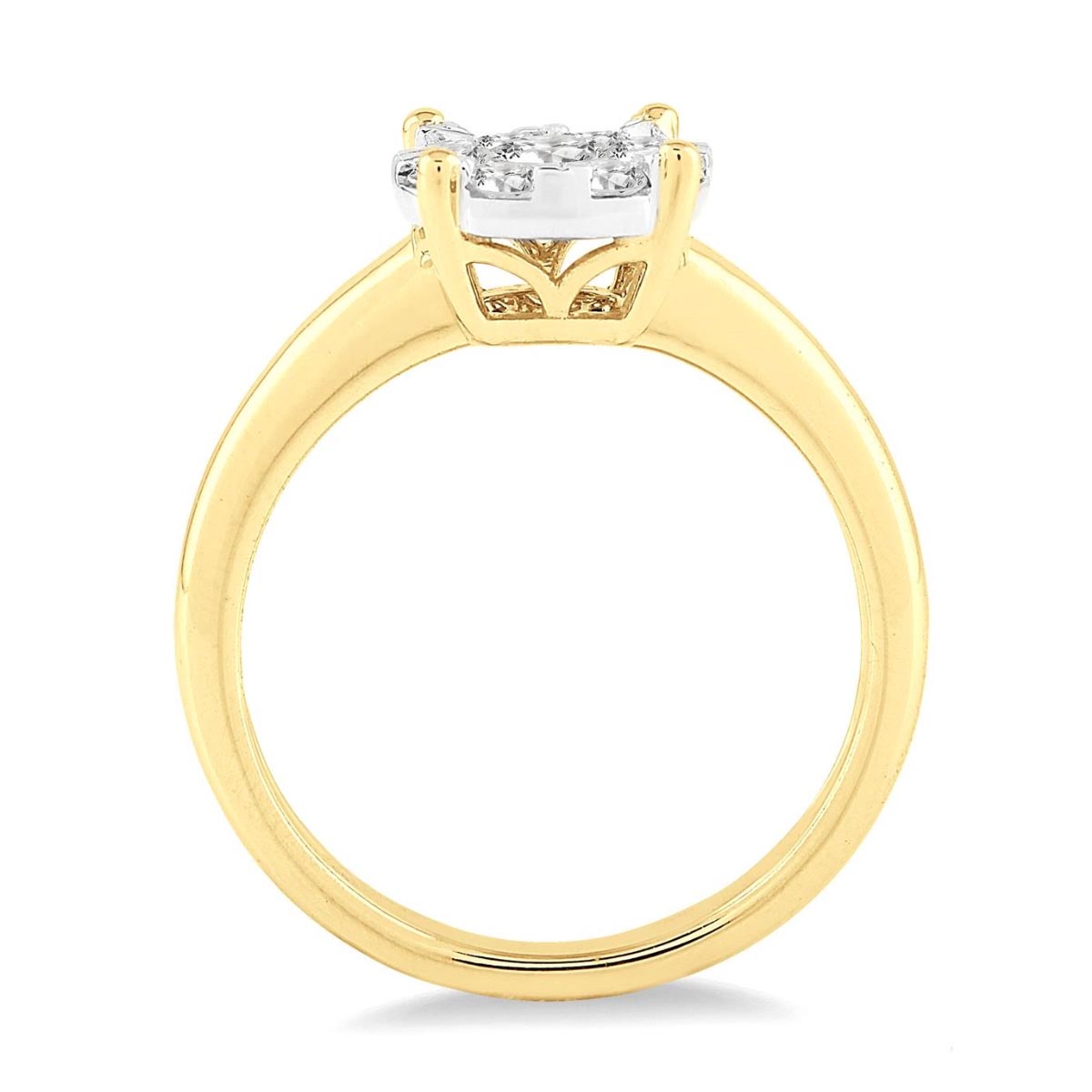 Lovebright Diamond Engagement Ring in 14kt Yellow Gold (1/4ct tw)