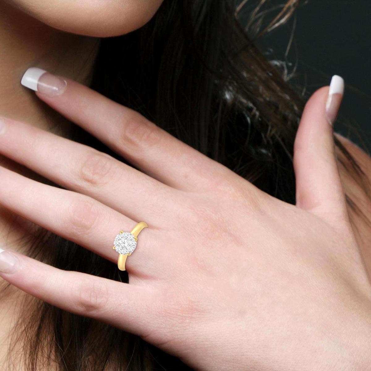 Lovebright Diamond Engagement Ring in 14kt Yellow Gold (1/4ct tw)