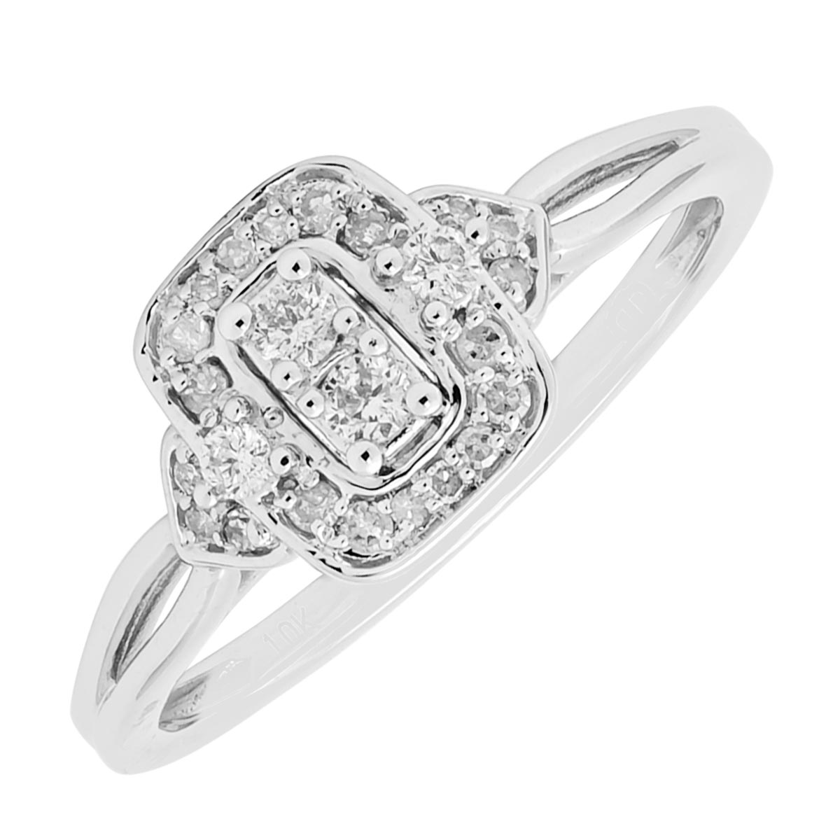 Diamond Promise Ring in 10kt White Gold (1/5ct tw)