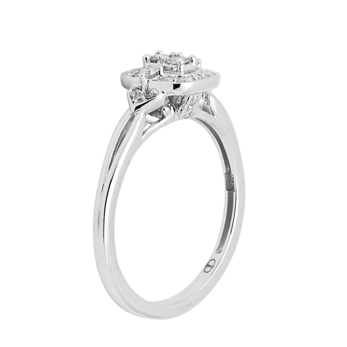 Diamond Promise Ring in 10kt White Gold 1 5ct tw