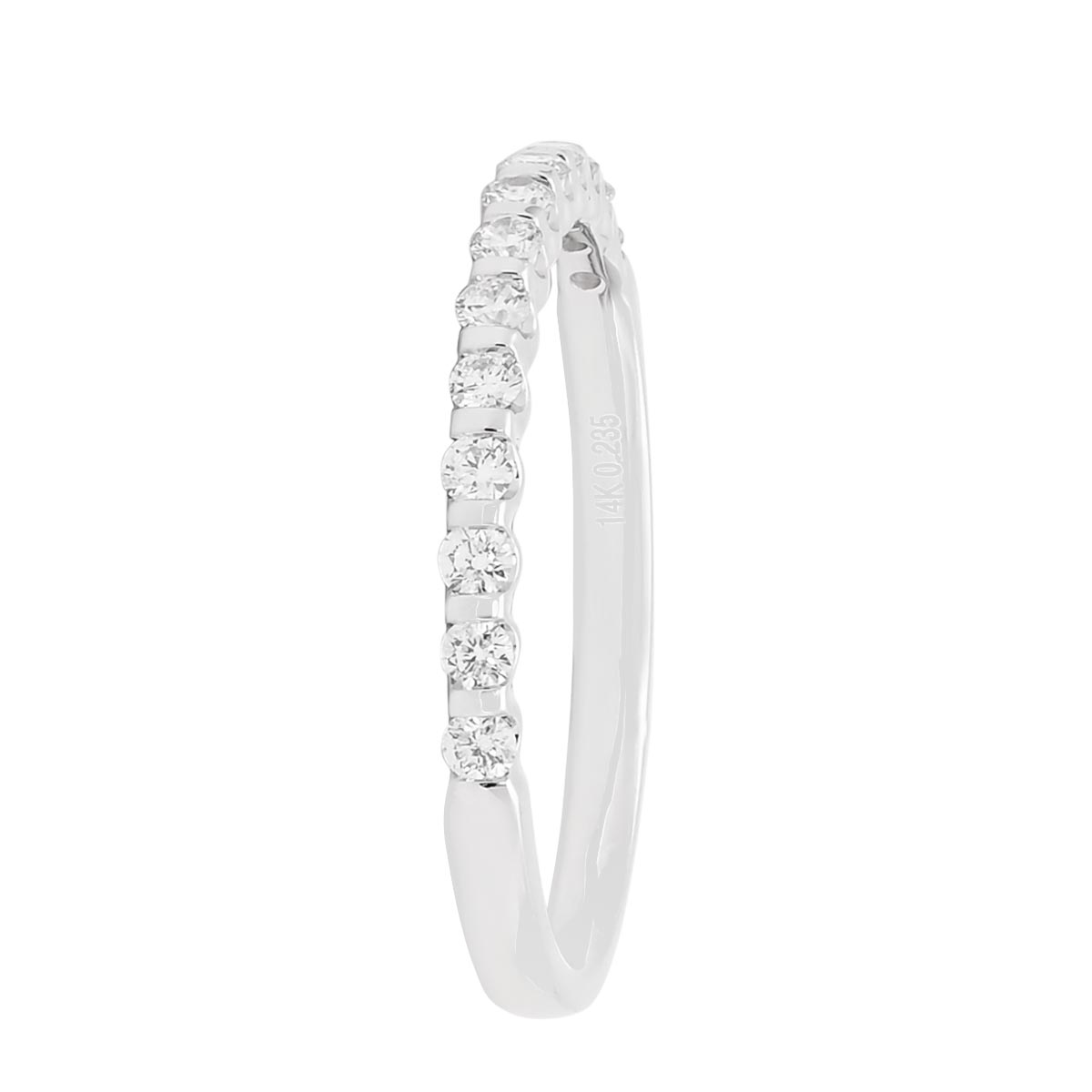 Diamond Wedding Band in 14kt White Gold (1/4ct tw)