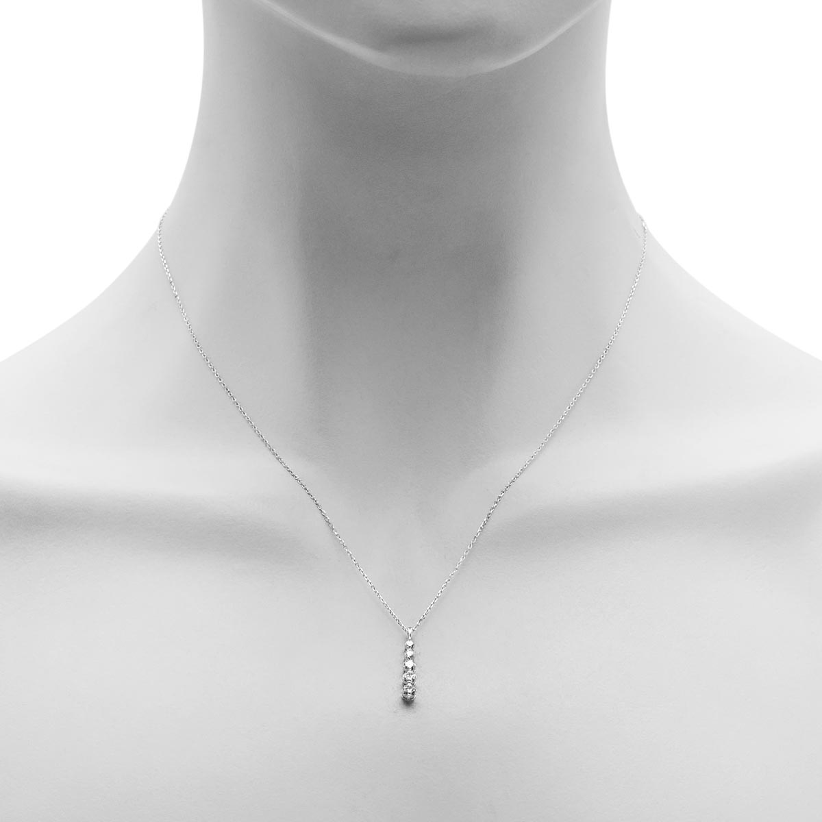 Diamond Journey Necklace in 14kt White Gold (1/2ct tw)