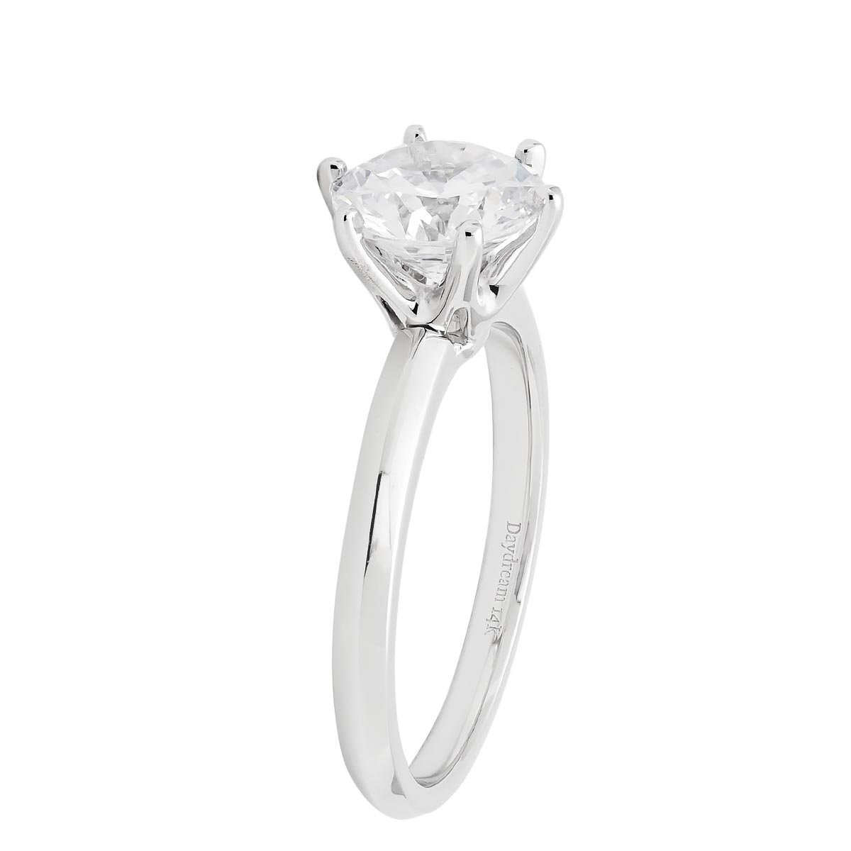 Daydream Solitaire Engagement Ring Setting in 14kt White Gold