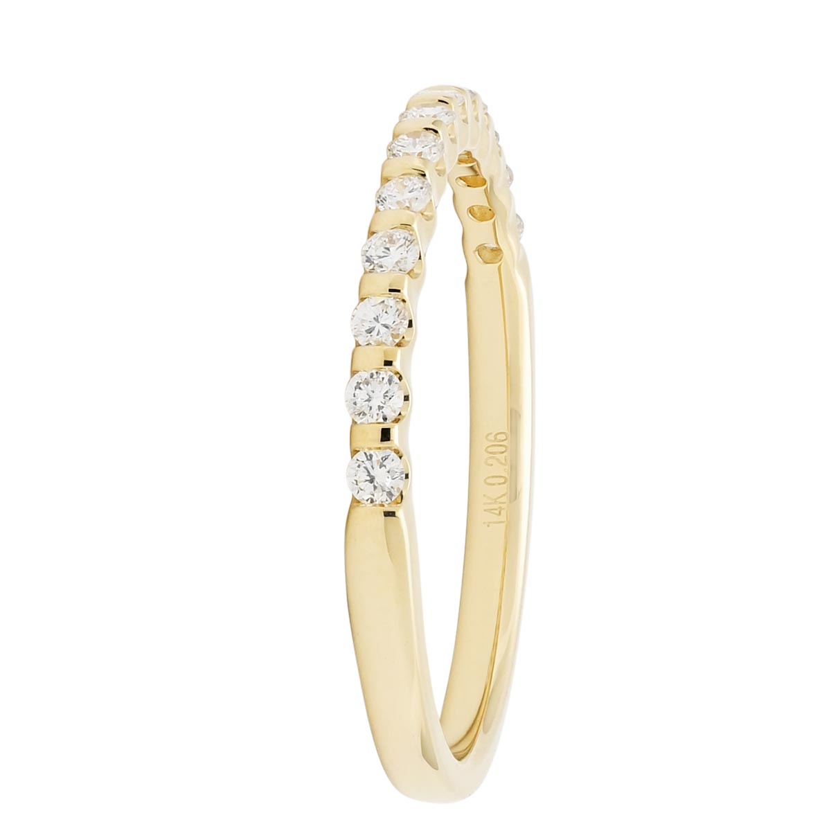 Diamond Wedding Band in 14kt Yellow Gold (1/5ct tw)