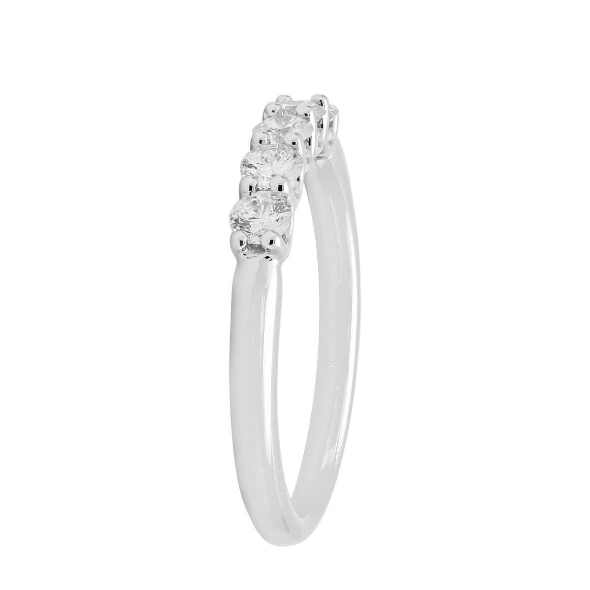Northern Star Five Diamond Band in 14kt White Gold (1/2ct tw)