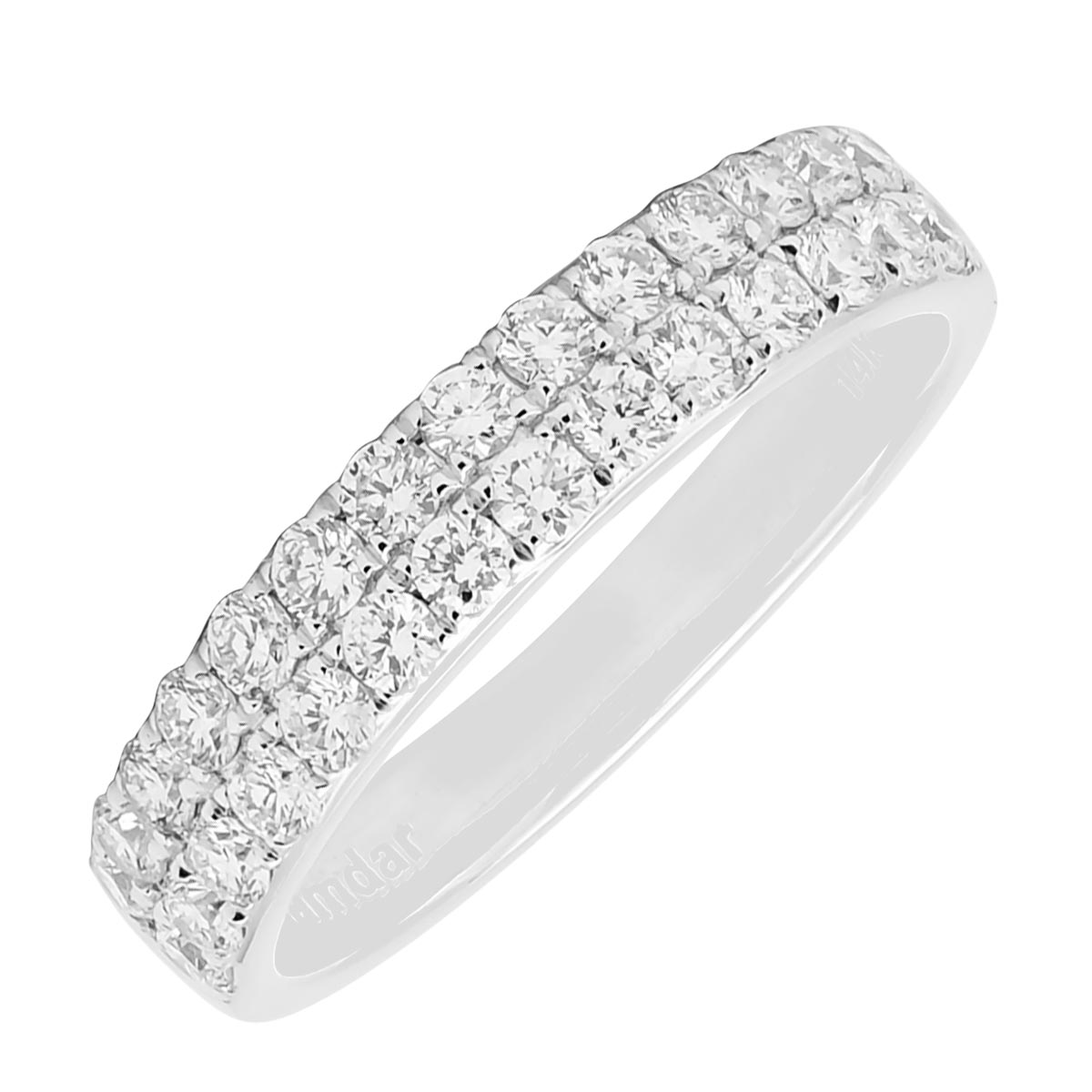 Diamond Two Row Band in 14kt White Gold (3/4ct tw)