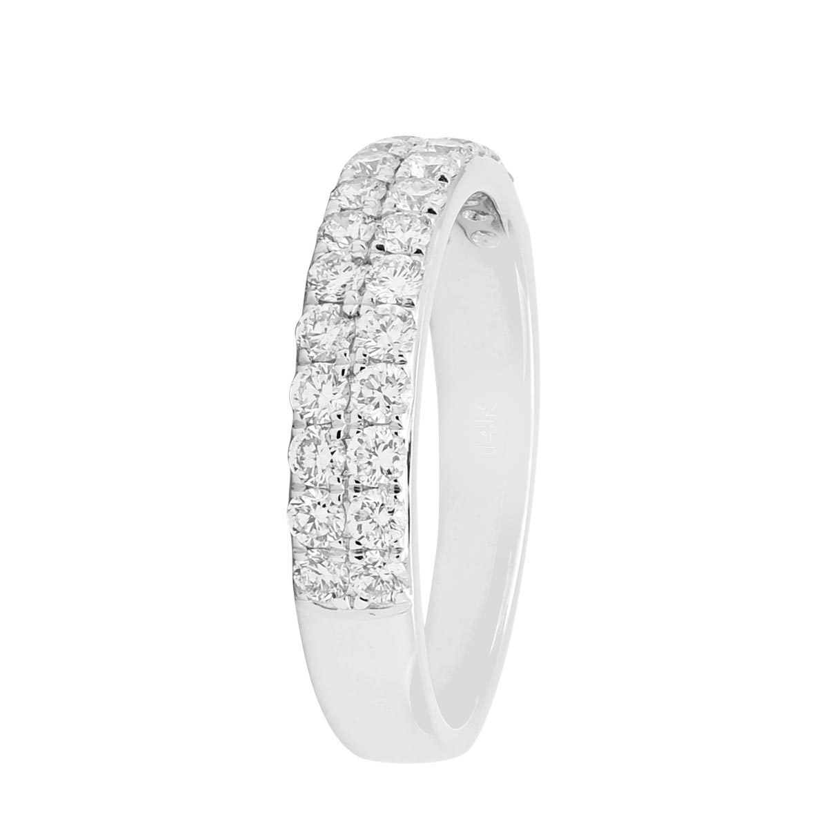Diamond Two Row Band in 14kt White Gold (3/4ct tw)