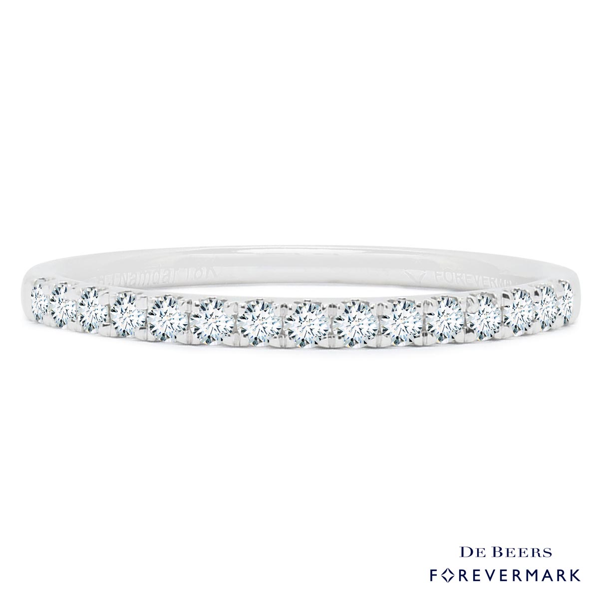 Forevermark Petite Micro Pave Comfort Fit Diamond Band in 18kt White Gold (1/4ct tw)