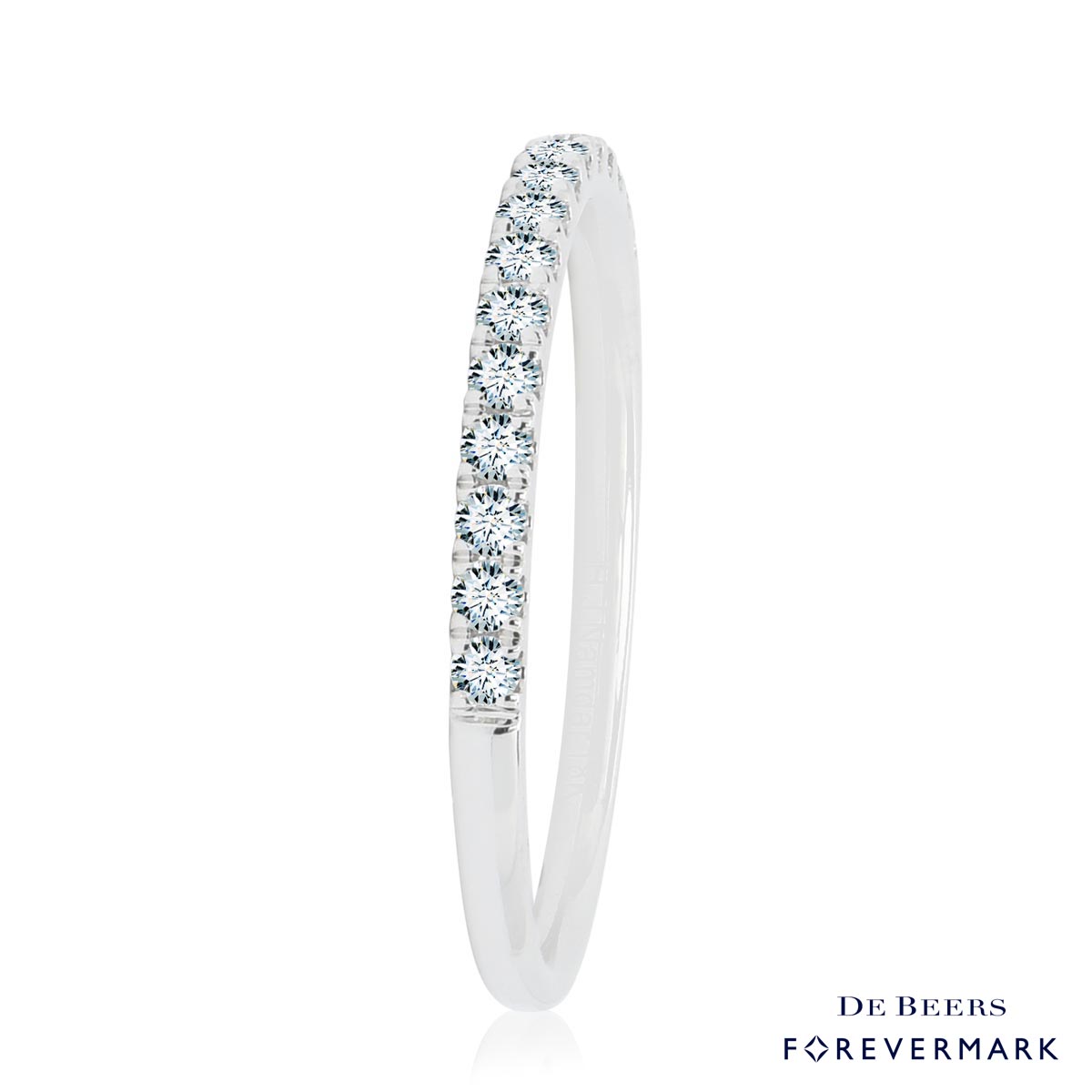 Forevermark Petite Micro Pave Comfort Fit Diamond Band in 18kt White Gold (1/4ct tw)