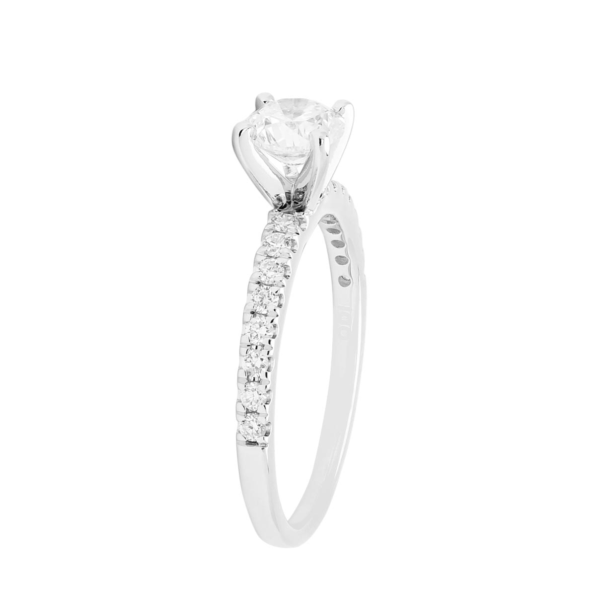 Diamond Engagement Ring in 14kt White Gold (1c tw)